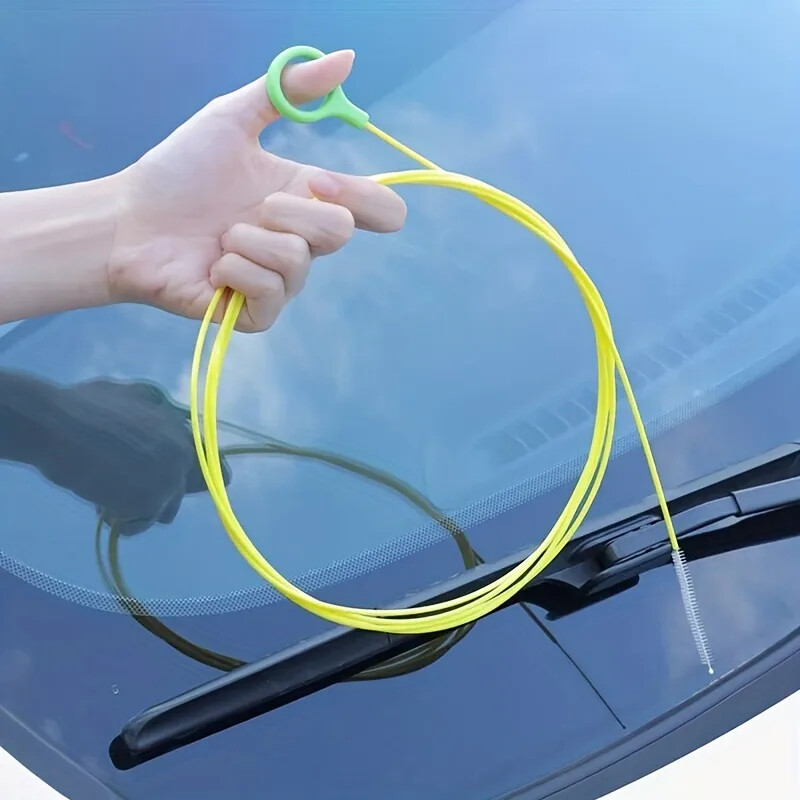 230cm Car Drain Dredge Cleaning Scrub Brush Auto Sunroof Long Hoses Detailing
