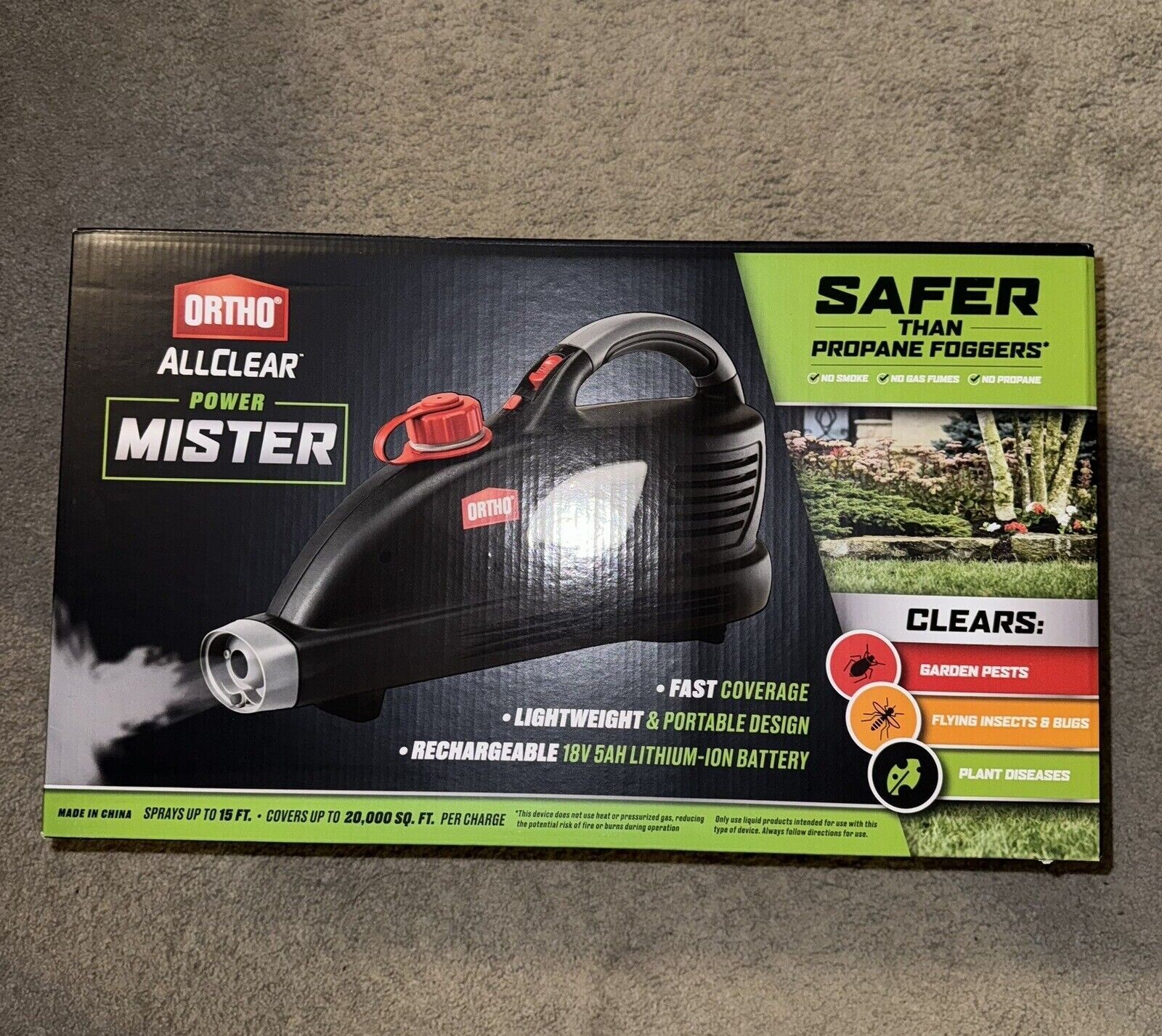 NEW Ortho AllClear 18V Power Mister Lawn / Garden Sprayer FREE SHIPPING