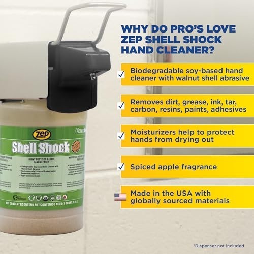 Industrial Hand Cleaner 32 Oz – Biodegradable Soy & Walnut Formula, Exceptional