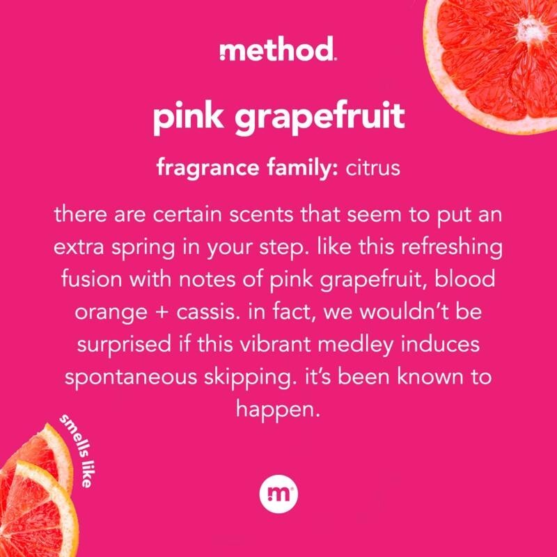 Method Pink Grapefruit Scent All Purpose Cleaner Liquid 28 oz Plant Based New