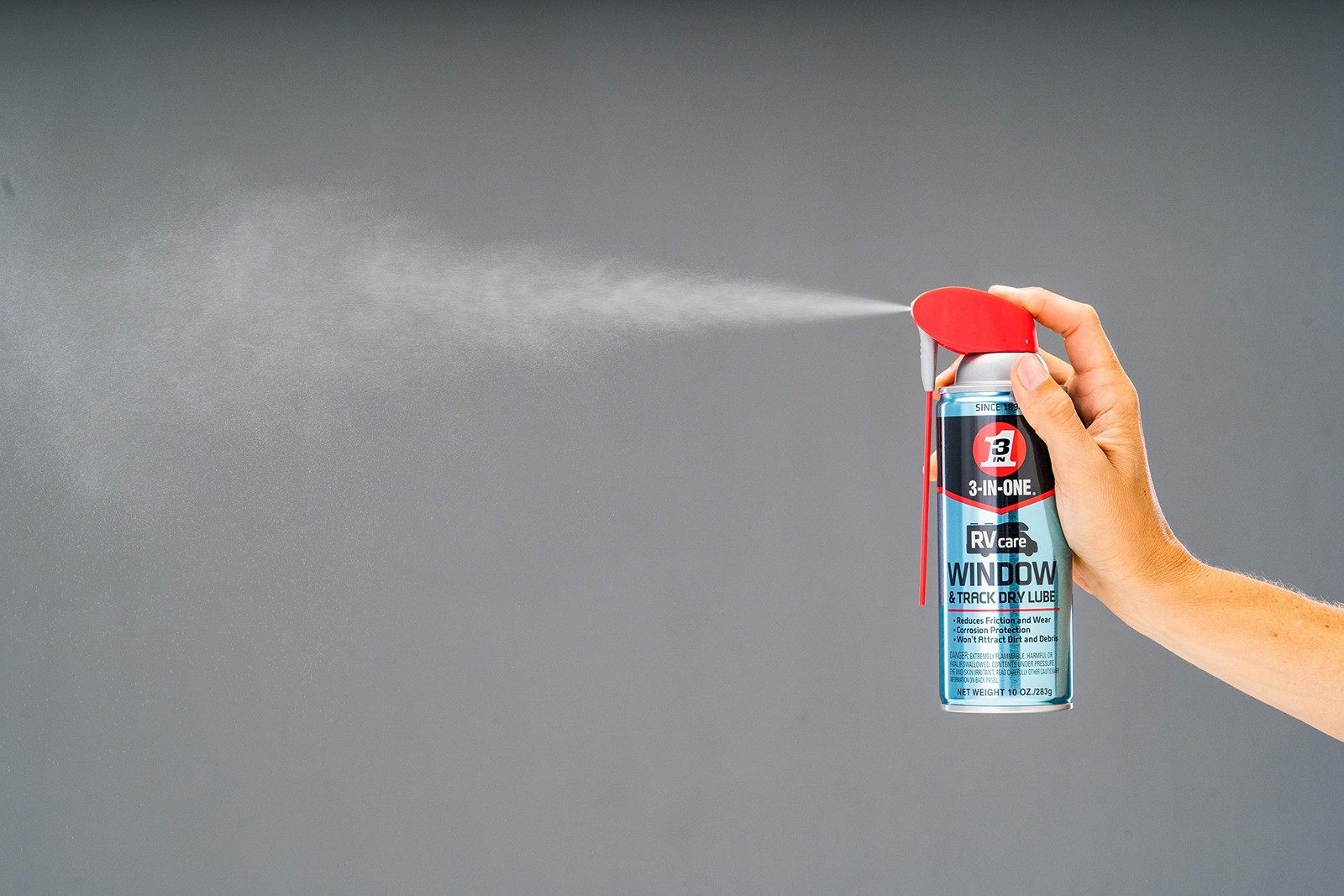 RV Window Dry Lube with Dual Spray Nozzle, 10 Oz 6 Pack
