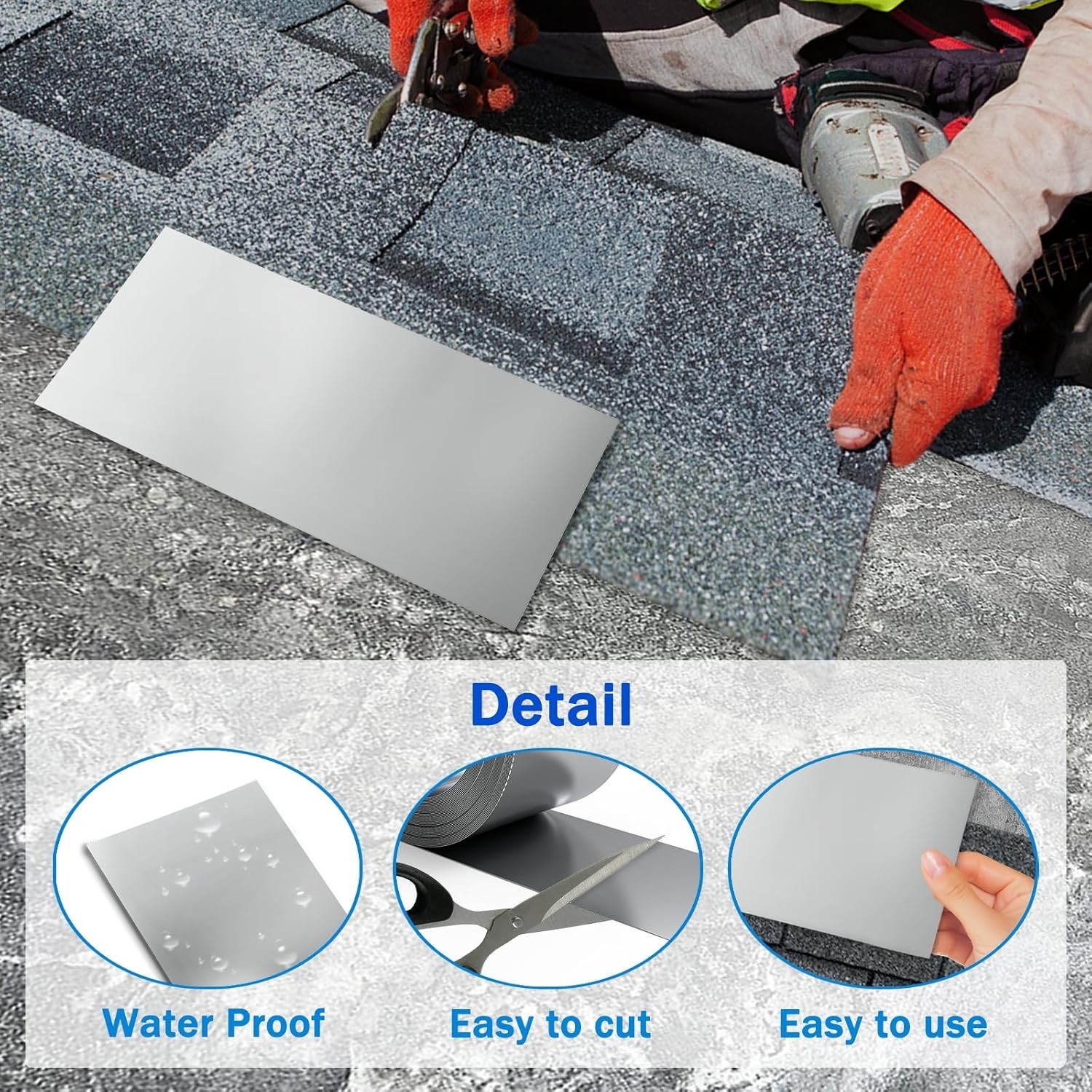2 Pack Zinc Metal Strip for Roof Garden 55 Feet X 2.5 Inches Prevents Roofing St