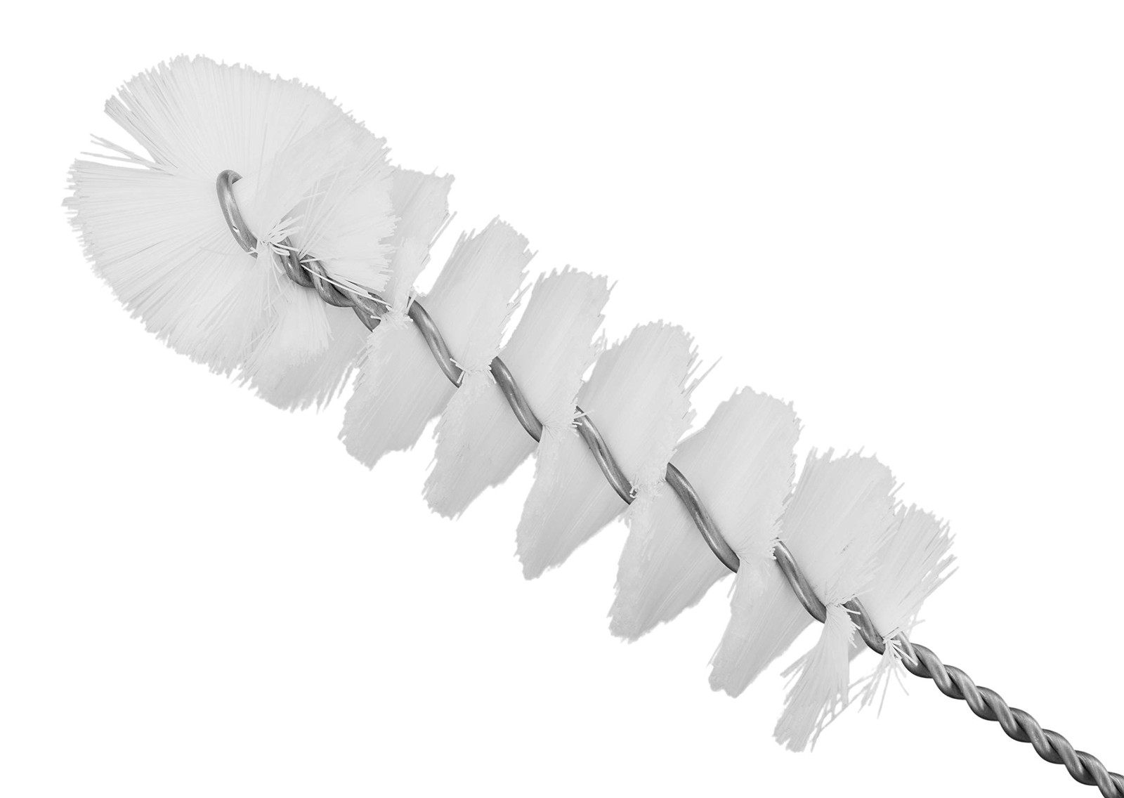 Nylon Cleaning Brush with Fan-Shaped End, 8.75″ – Twisted Stainless Steel Wir…