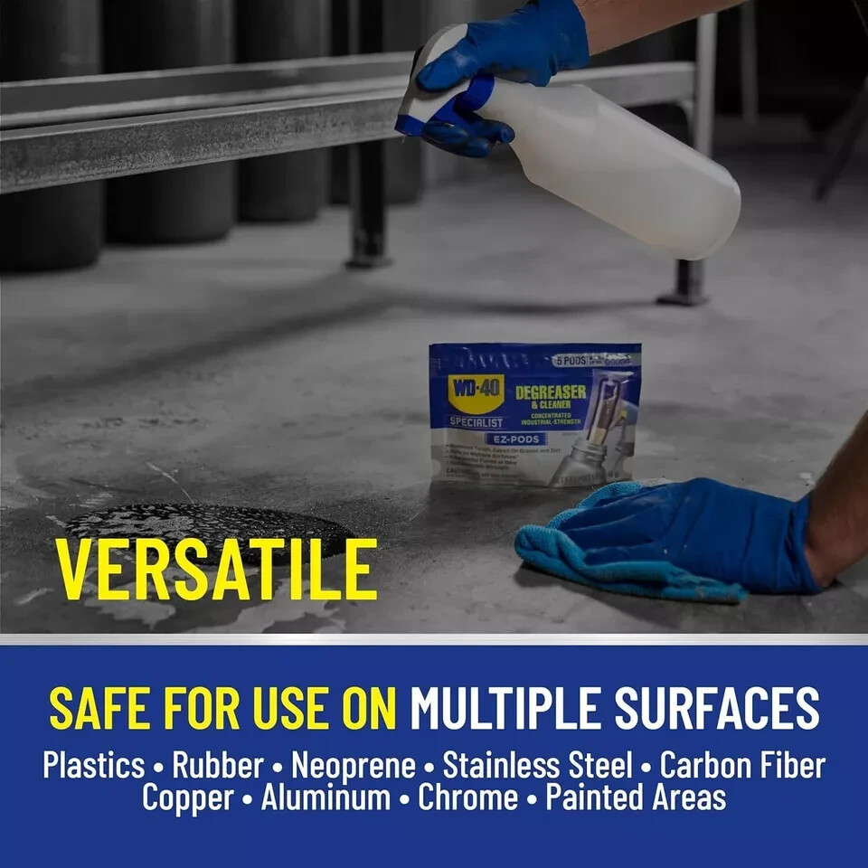 WD 40 Degreaser Cleaner EZ PODS Multi Surface Cleaning Pack of 5 028 Fl Oz