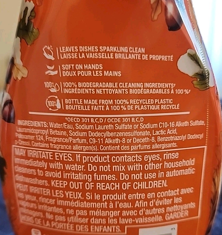 Palmolive Ultra Dish Soap Warm Spice & Apple Orchard (1 Ea) 20 Oz Each Autumn