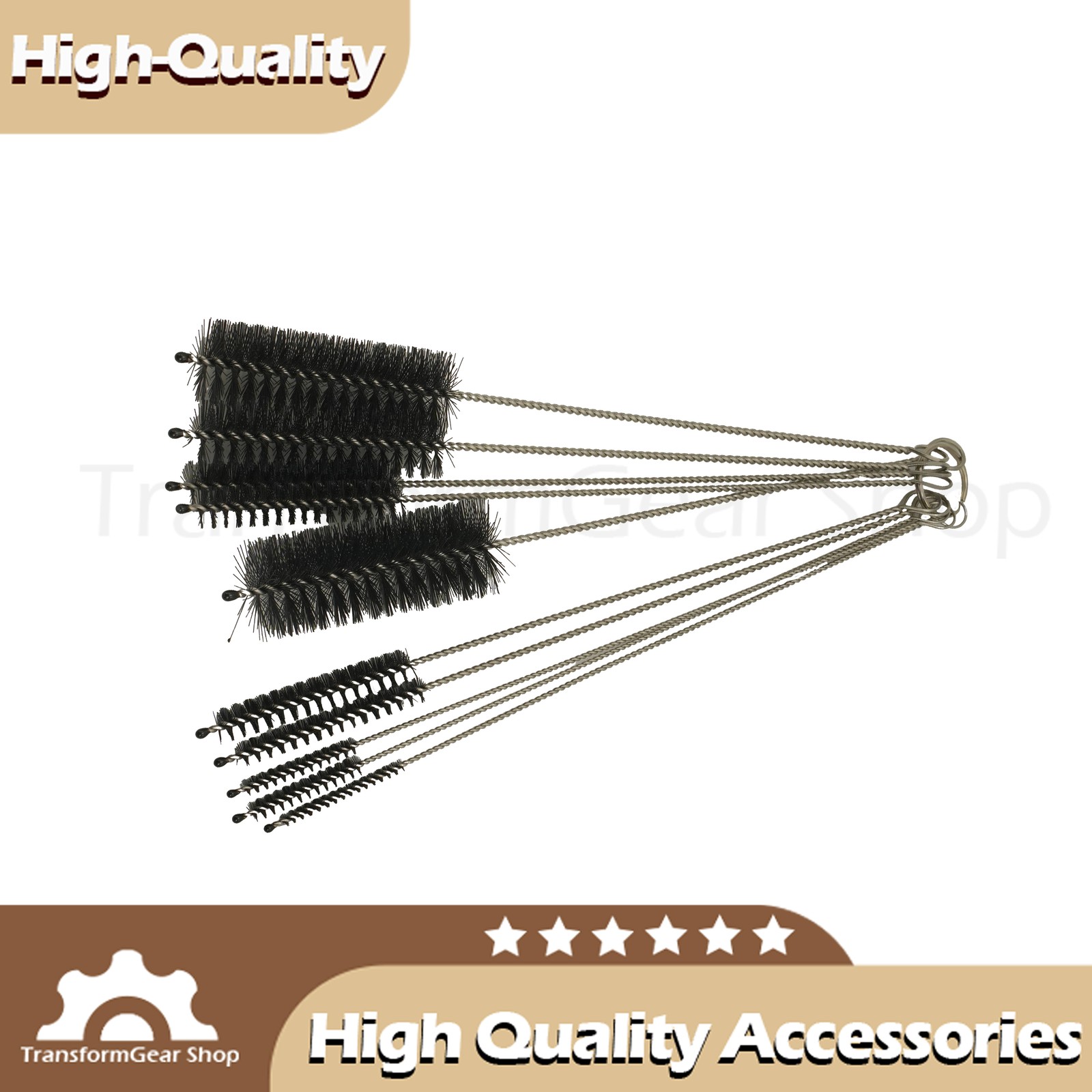 10PCS Set Nylon Small Long Cleaning StrawBrush Cleaner Bottle Tube Pipe US