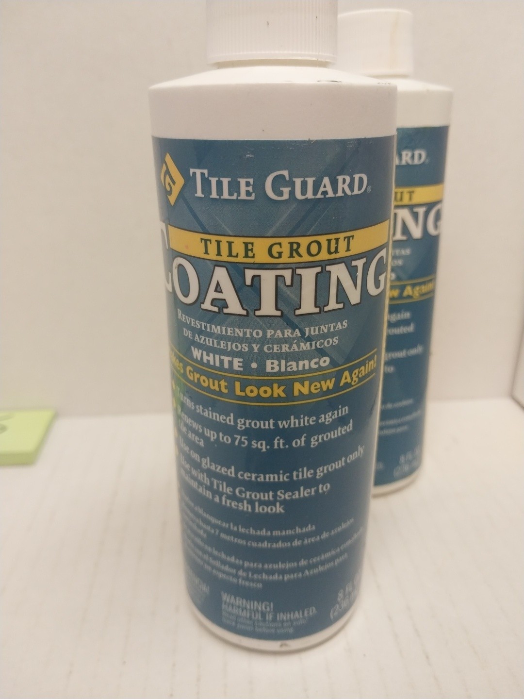 2 Tile Guard Tile Grout White Coating 8 Oz Bottle Cleaner Whitener Glaze Ceramic