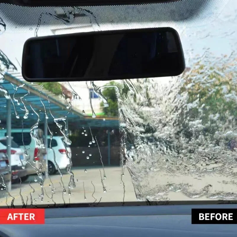 Car Windshield Water Repellent Oil Film Removal Rain Glass Hydrophobic Coating
