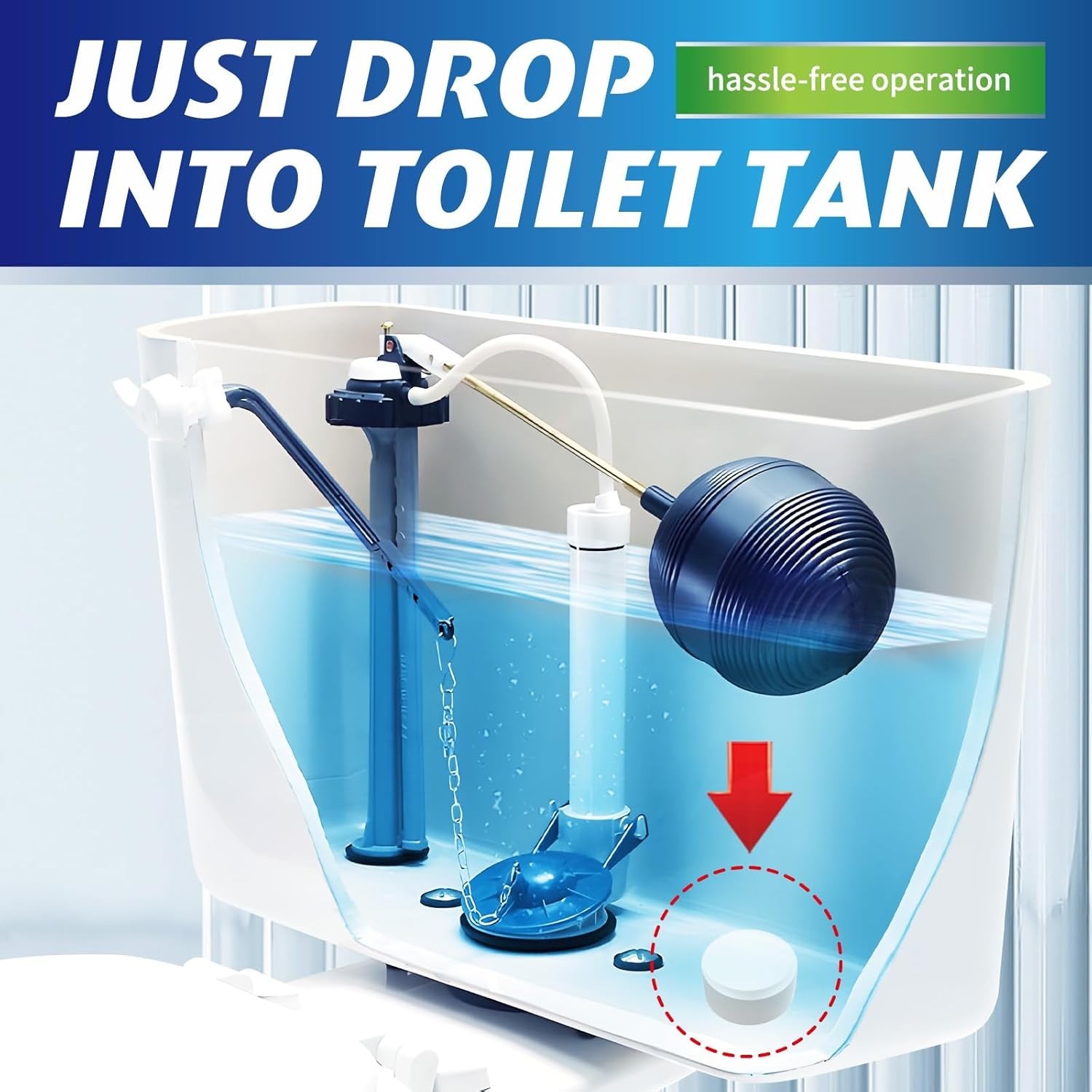 Toilet Bowl Cleaner Tablets 20 PCS – Automatic Toilet Bowl Cleaners with Bleach,