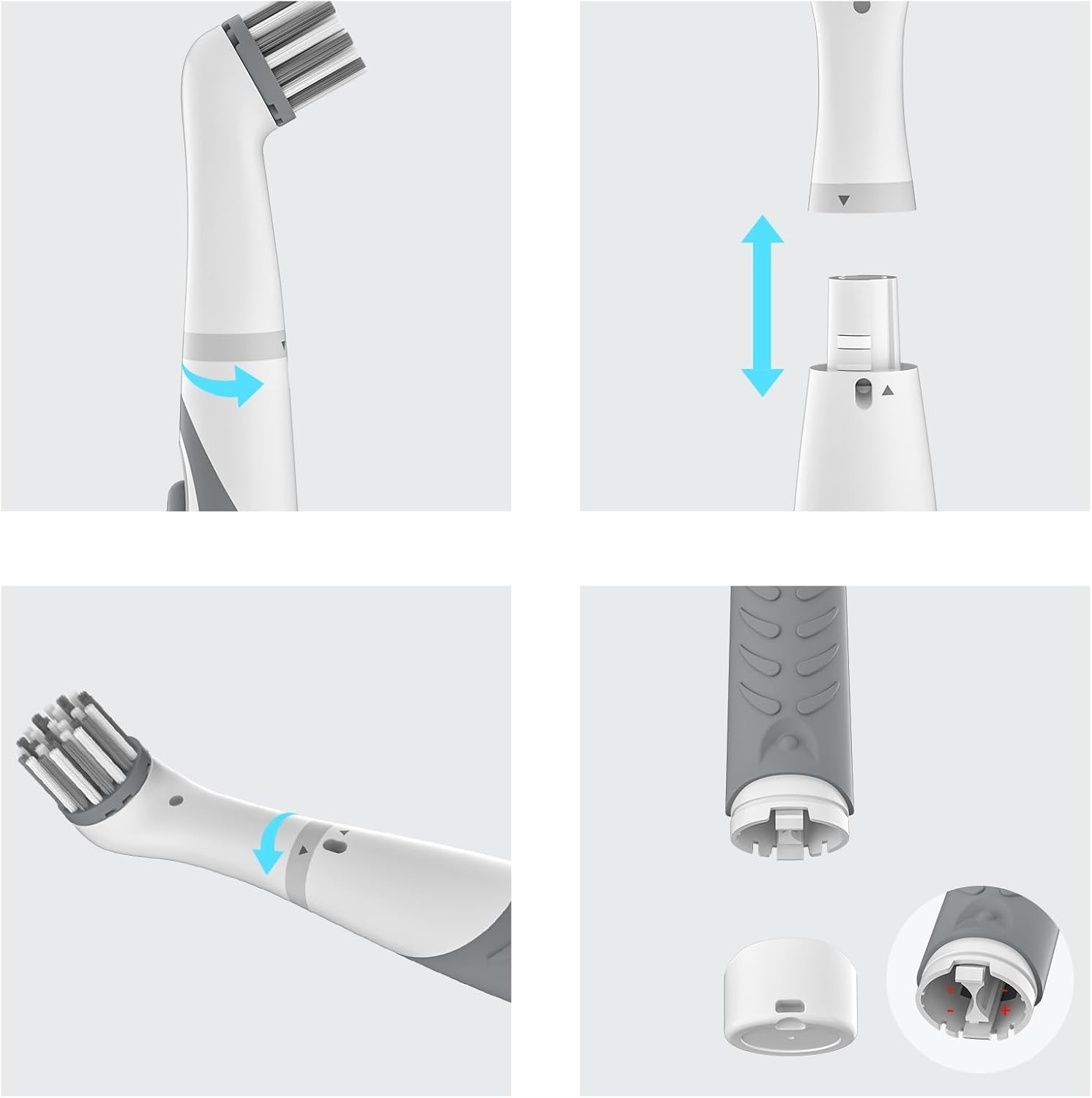Motorized Cleaning Brush – Effortless 4-in-1 Cordless Scrubber for Every Surface