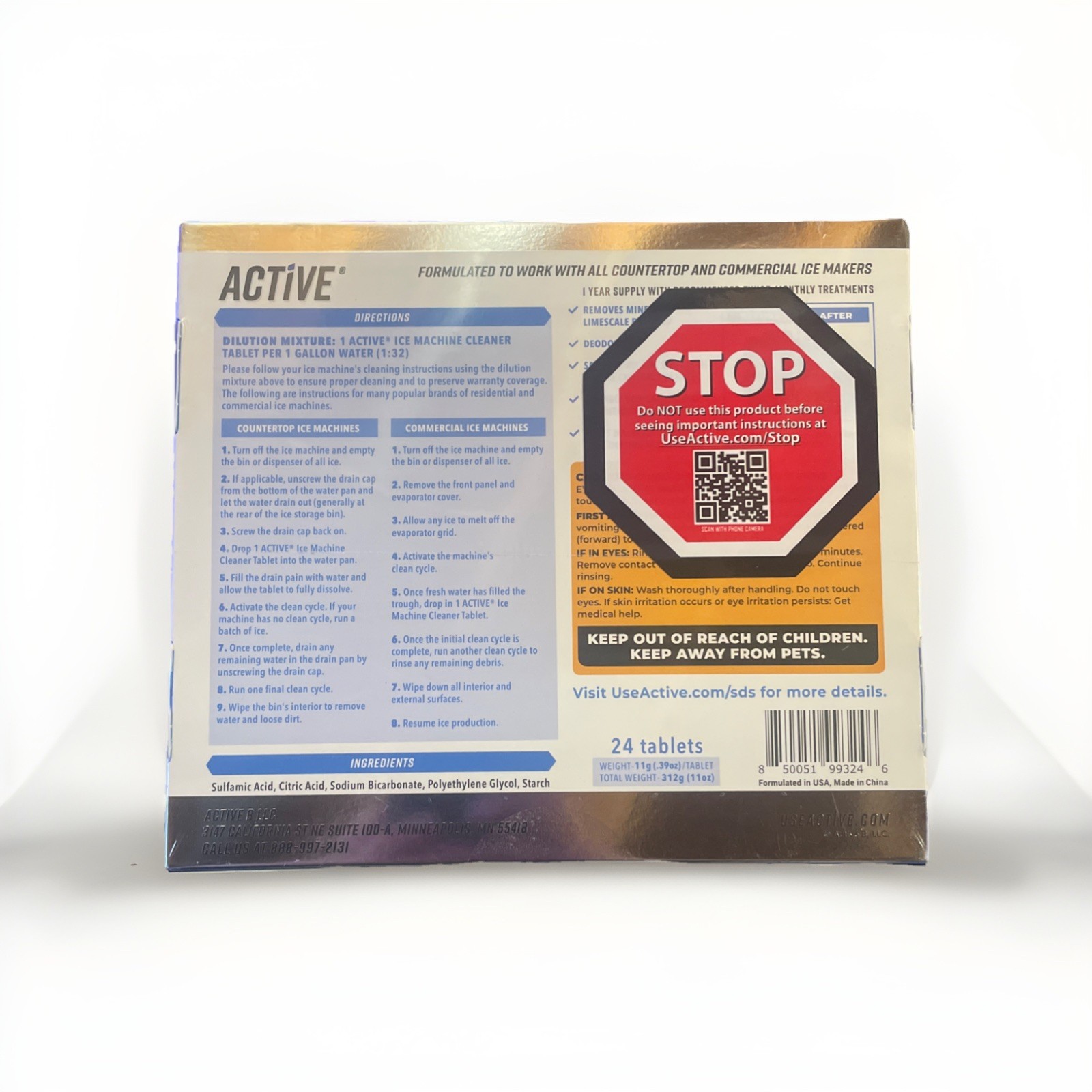 Ice Machine Cleaner Maker Descaler – 24 Clean Tablets – SEALED!