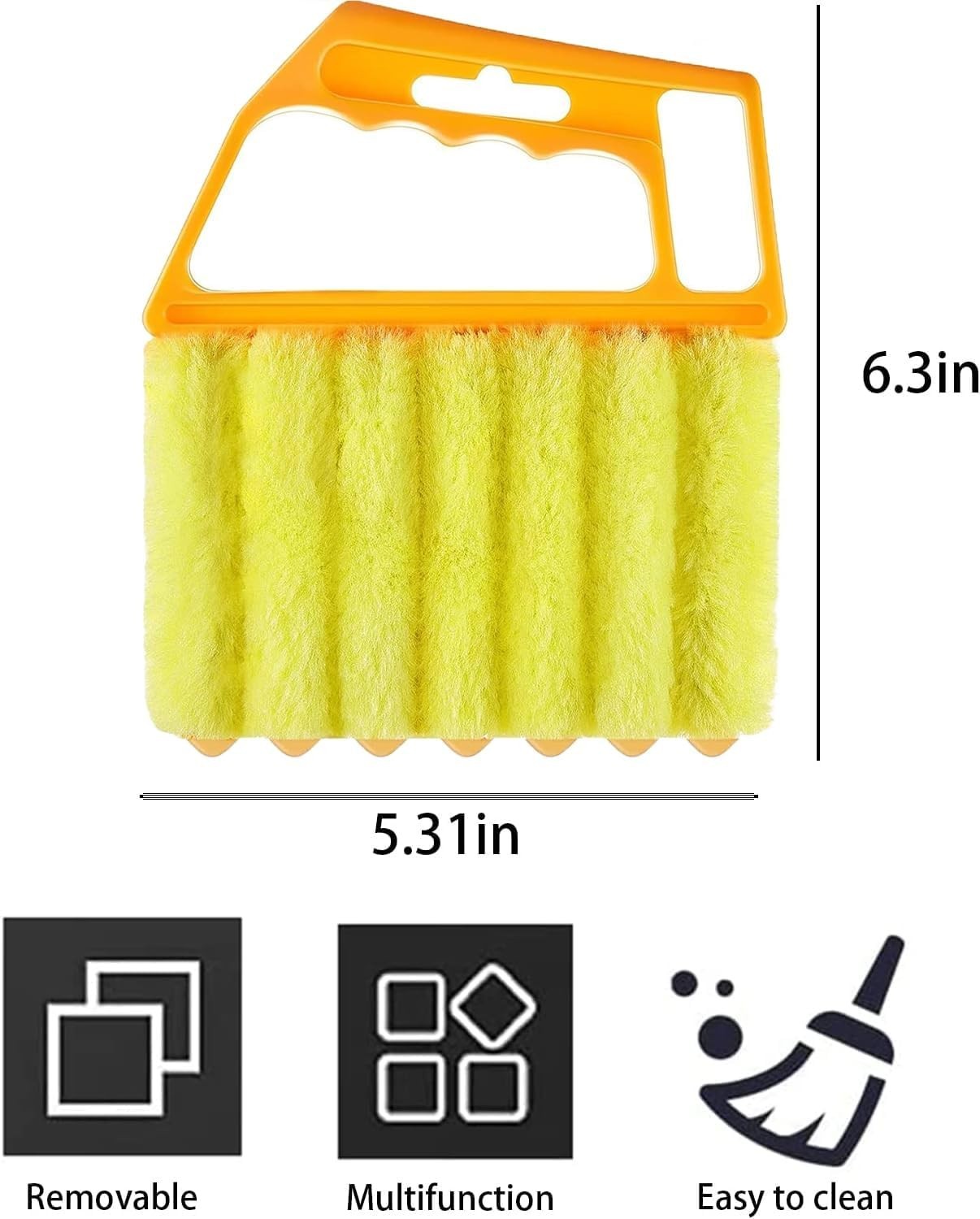 2 Pcs Blind Cleaner Duster Tool for Window Blinds Wood Mini Brush Cleaner