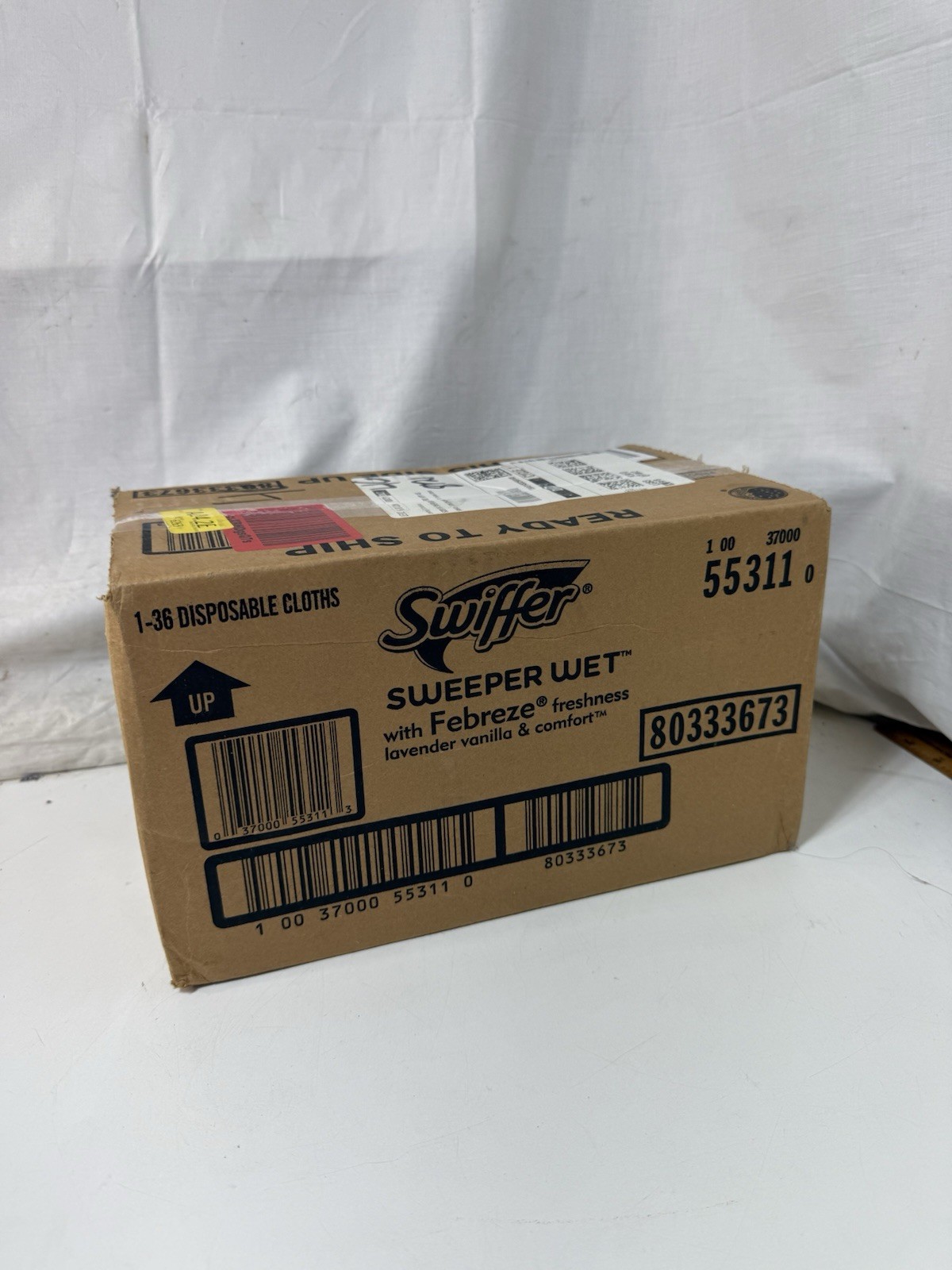 Swiffer Sweeper Wet Refills Febreze Lavender Vanilla 55311 Bulk Case Pack 1-36ct