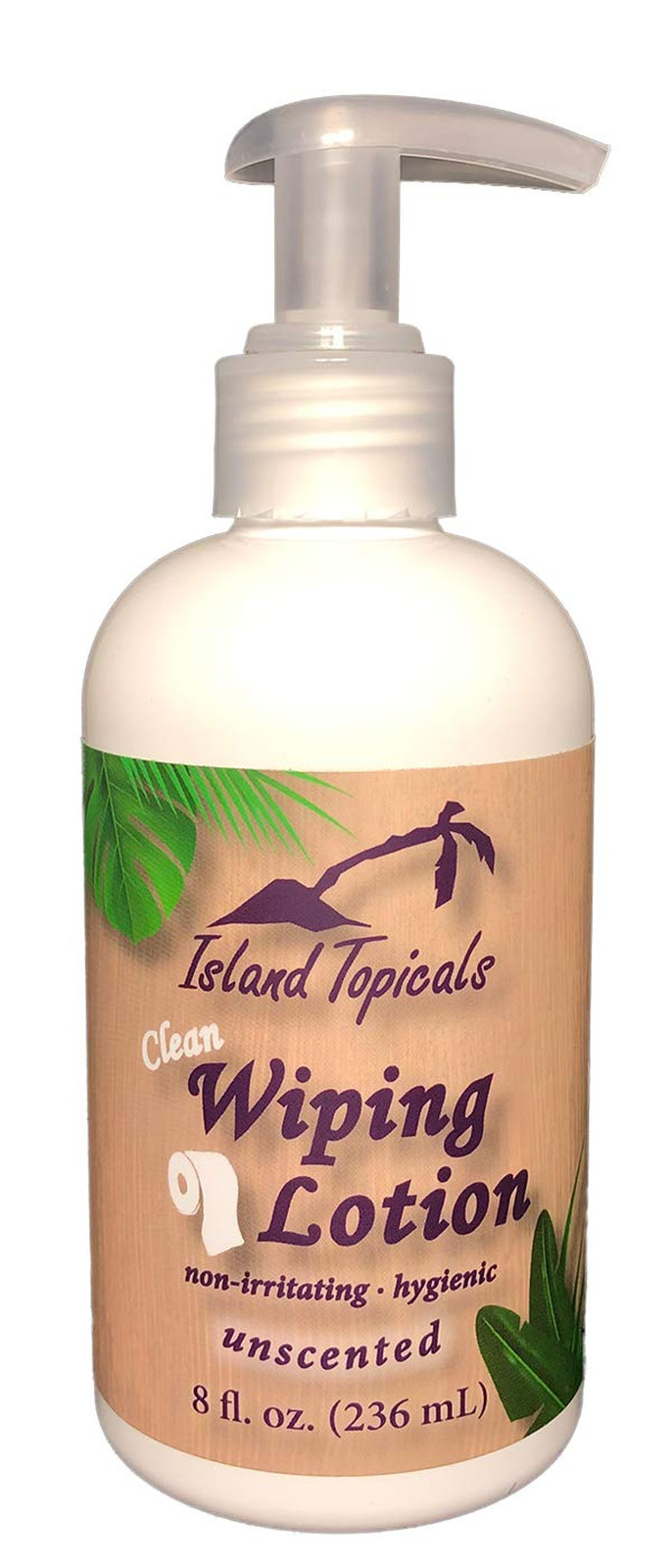Wiping Lotion Unscented 8 Fl Oz Bottle Skin Moisturizer for Toilet Paper Use