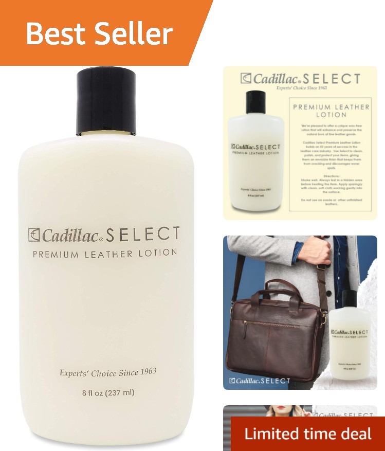 Select Leather Lotion Cleaner & Conditioner – 8 Fl Oz for Luxurious Leather Care
