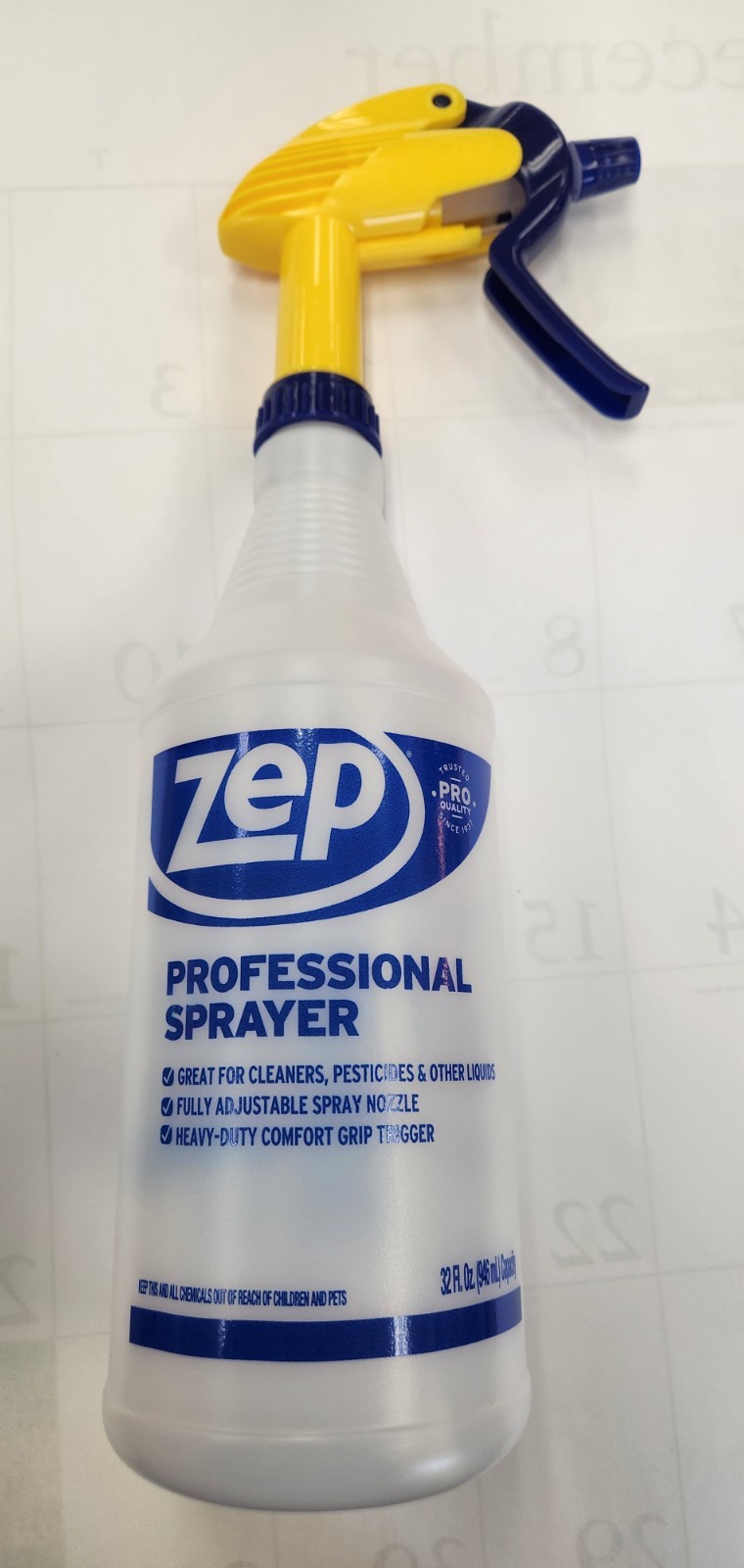 Zep 32 Oz. Plastic Professional Spray Bottle