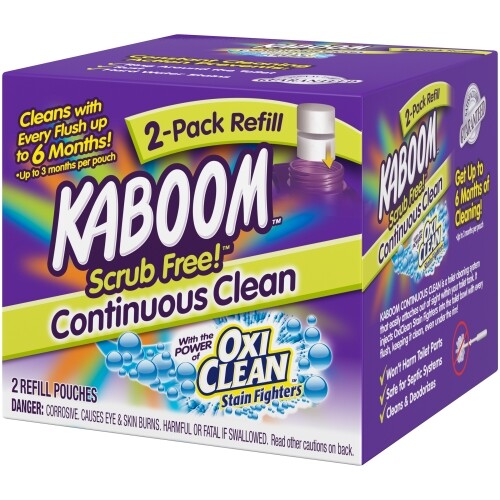 6 Pack Kaboom Scrub Free Toilet Cleaner Refill, 2-Count