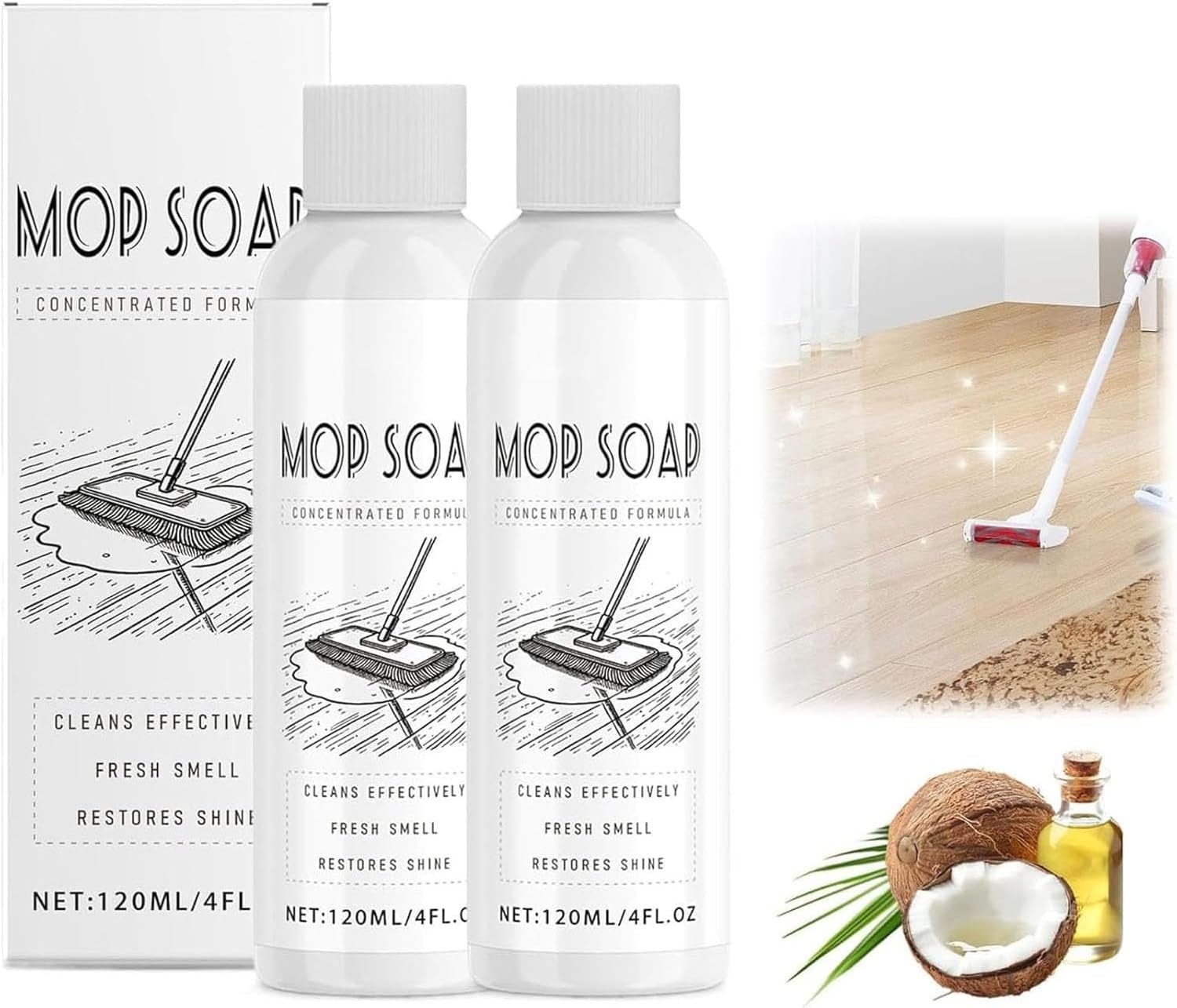 Luxury Organic Mop Soap Brazilian Waves – Highly Scented for Spotless Floors