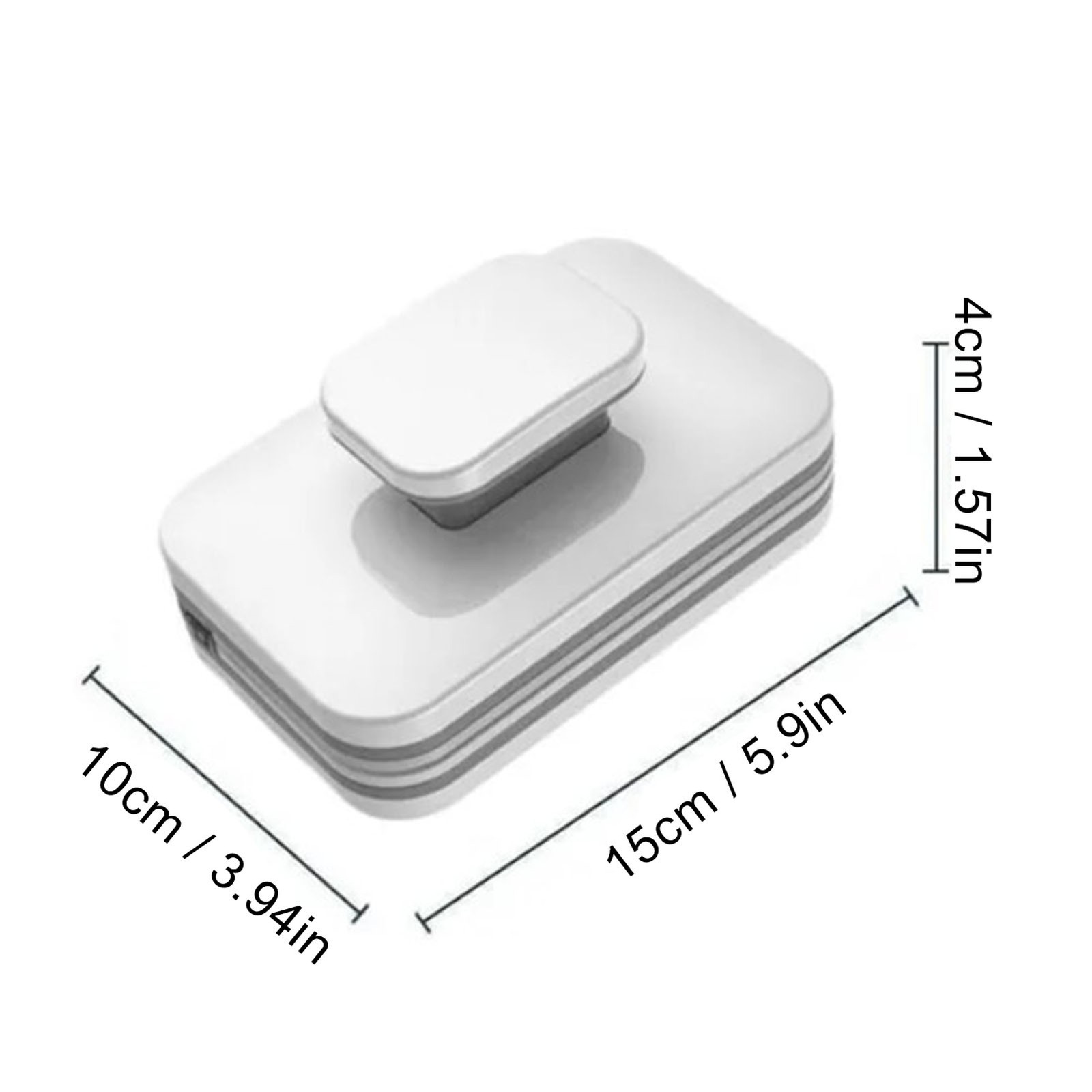Magnetic Window Cleaner Sturdy Tool For Use Gray 15x10cm Premium