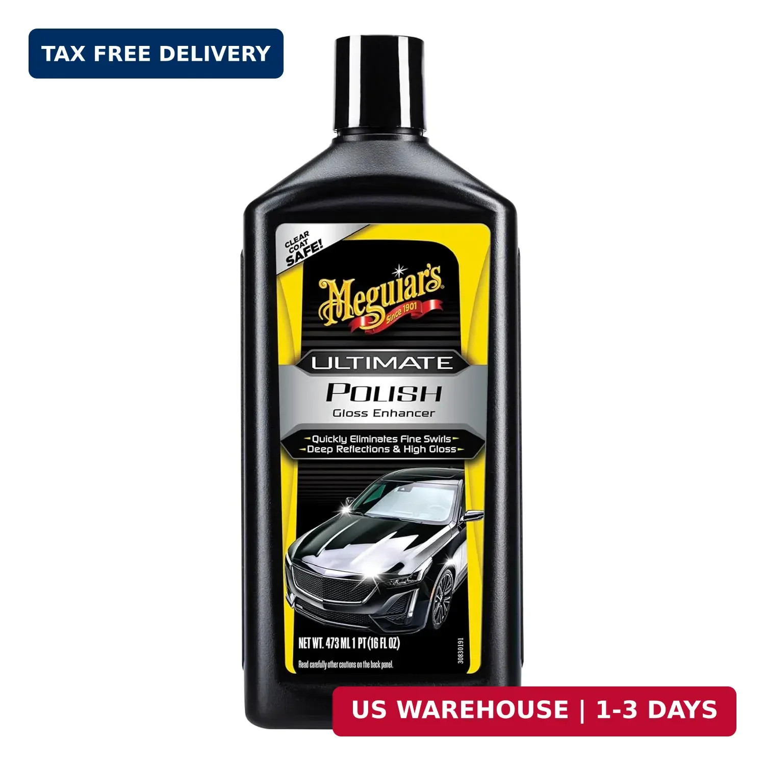 Meguiar’s Ultimate Polish – High-Gloss Polish for a Show Car Shine – Permanently