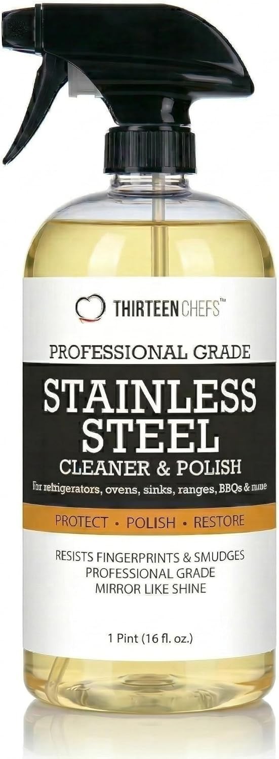Stainless Steel Cleaner and Polish for Fridge, Oven, Cooktop, Kitchen Applian…