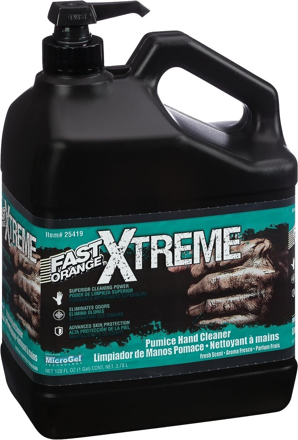 Permatex 25419 Fast Orange Xtreme Fresh Scent Pumice Hand Cleaner