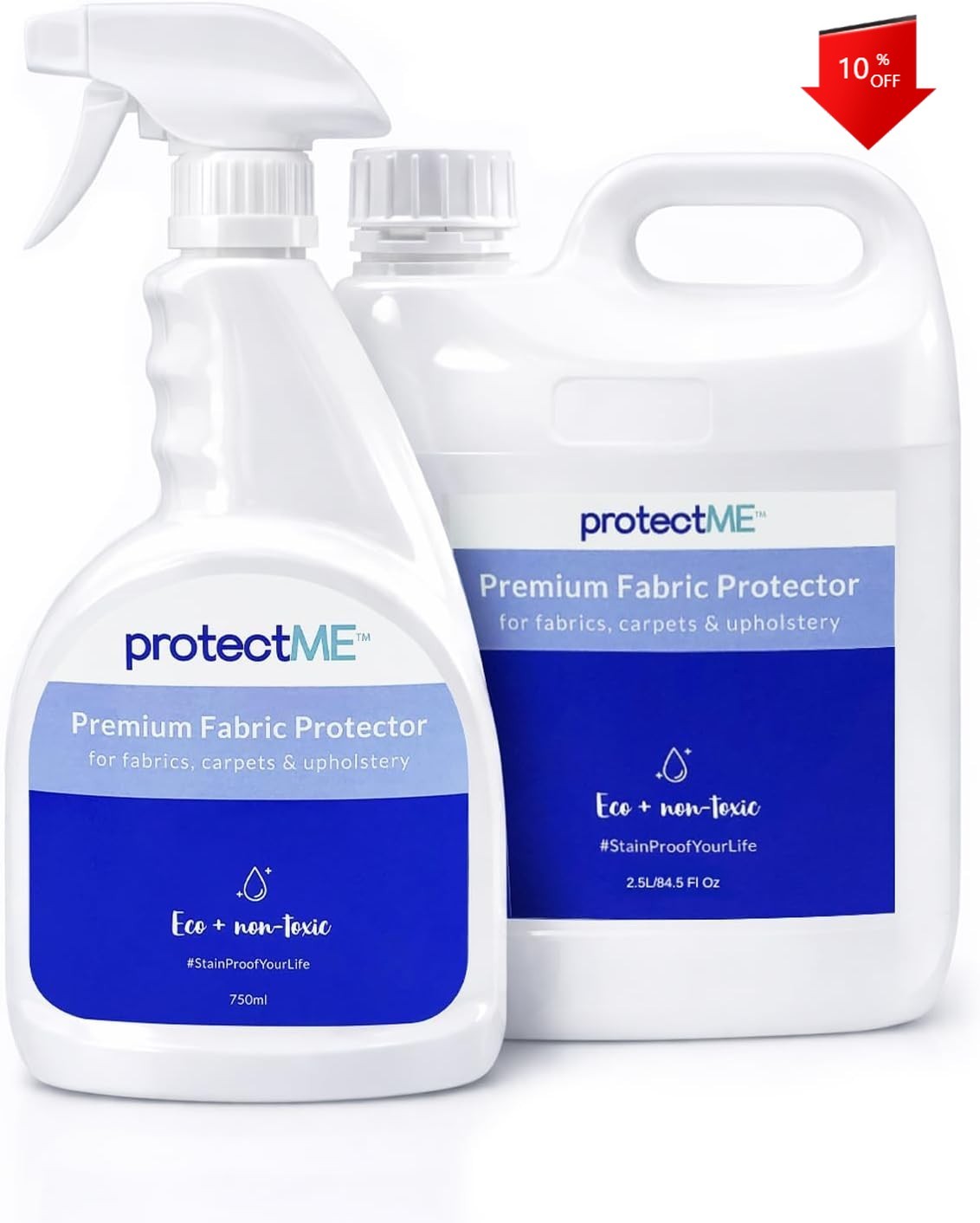 NEW,Fabric Protector Spray Bundle – 25.4 oz + 84.5 oz