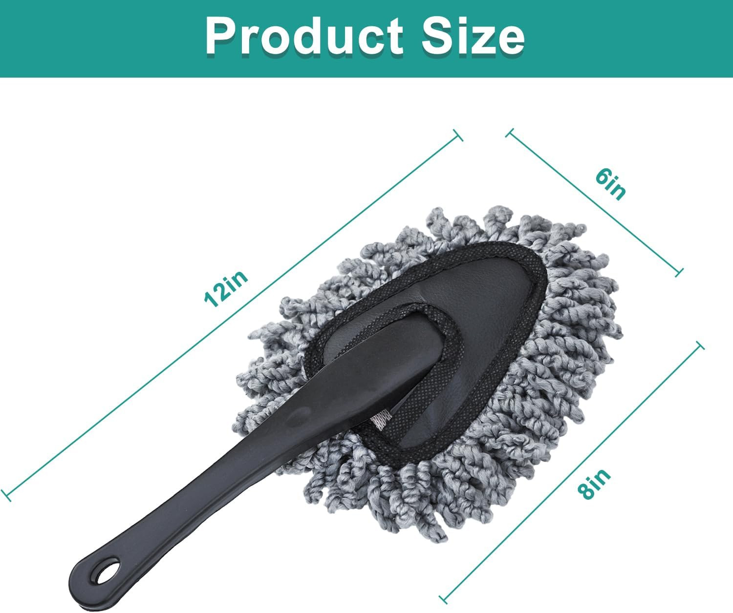 2 Pcs 11 Super Soft Microfiber Duster Brush Car Dash Cleaner Cleaning Brush