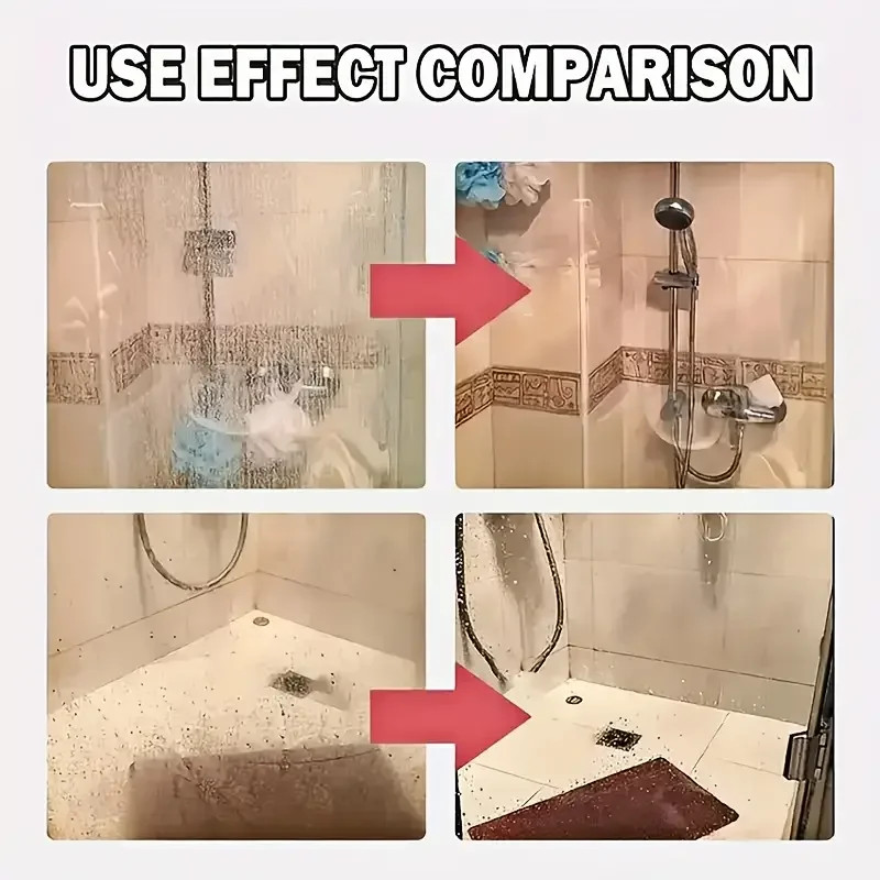 Bathroom Glass Polish – Powerful Hard Water Spot Remover and Descaler for Shower