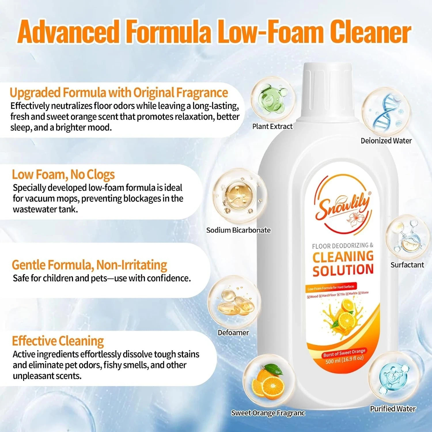 2 Pack Floor Cleaning Solution Compatible with Tineco Ifloor Series for All Robo