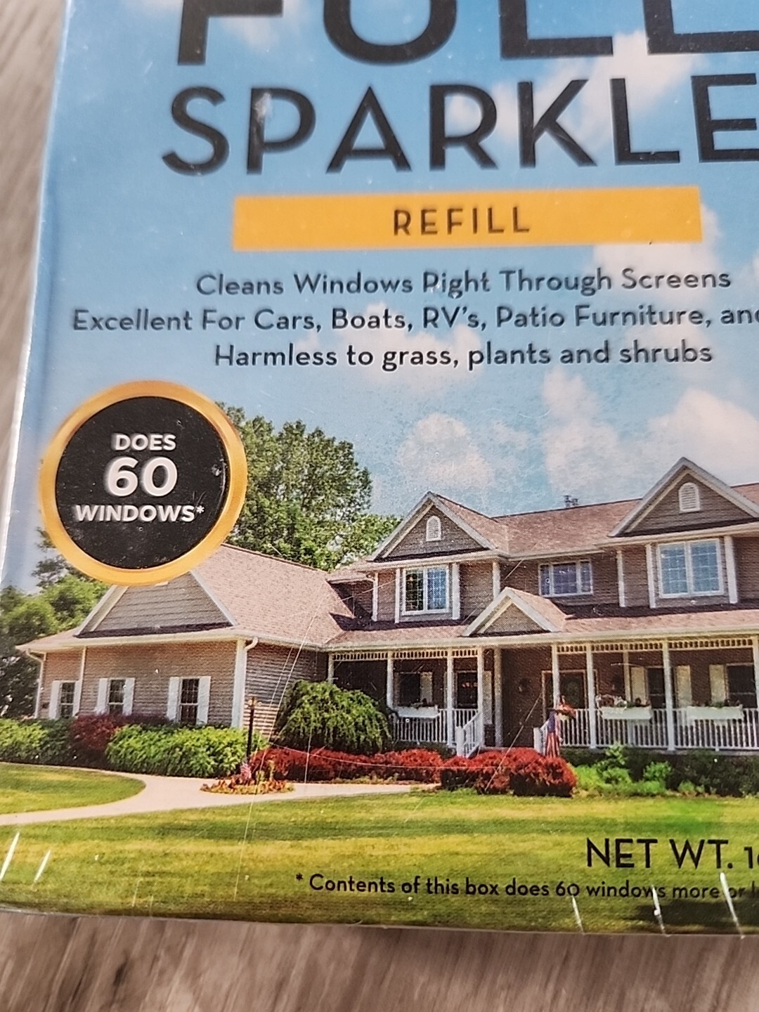 Full Sparkle Refill Window and All-Purpose Cleaner Home RV Car Sealed NIB 16oz
