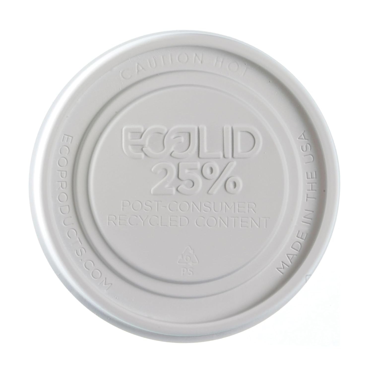 Eco-Products Recycled 12-32oz Food Bowl Recycled Lids, Case of 500, Dome Cover
