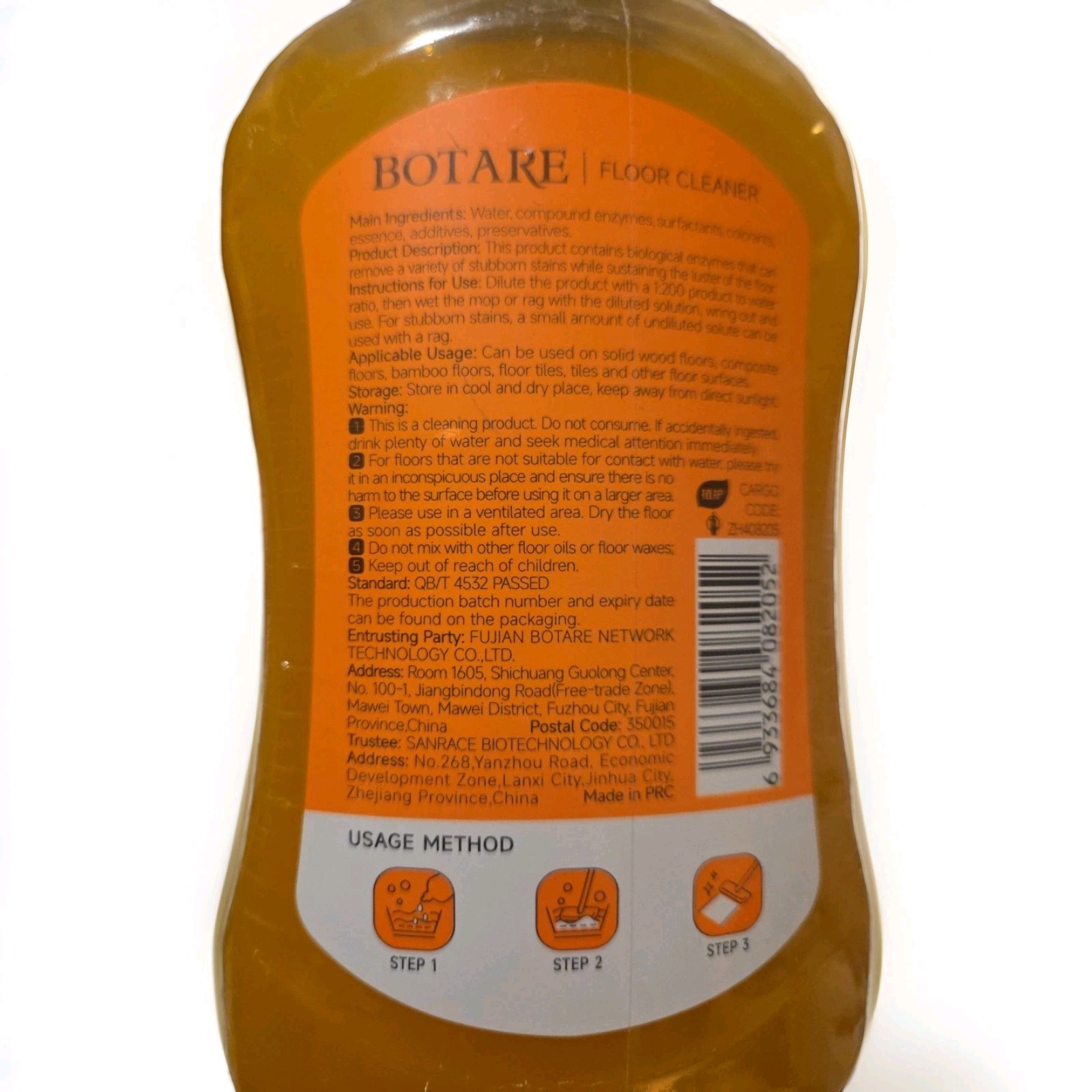 Botare Floor Cleaner – All-Surface Concentrated Formula Enzyme High Performance