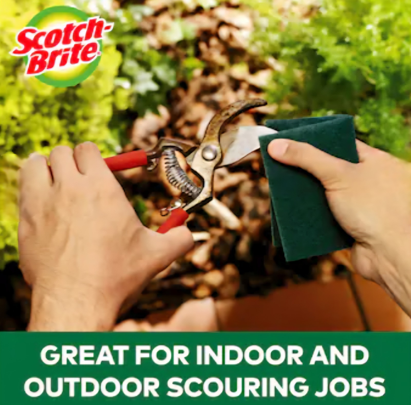 3M Scotch Brite Heavy Duty Scour Pads, 8 Pads, Green | 3M Scotch