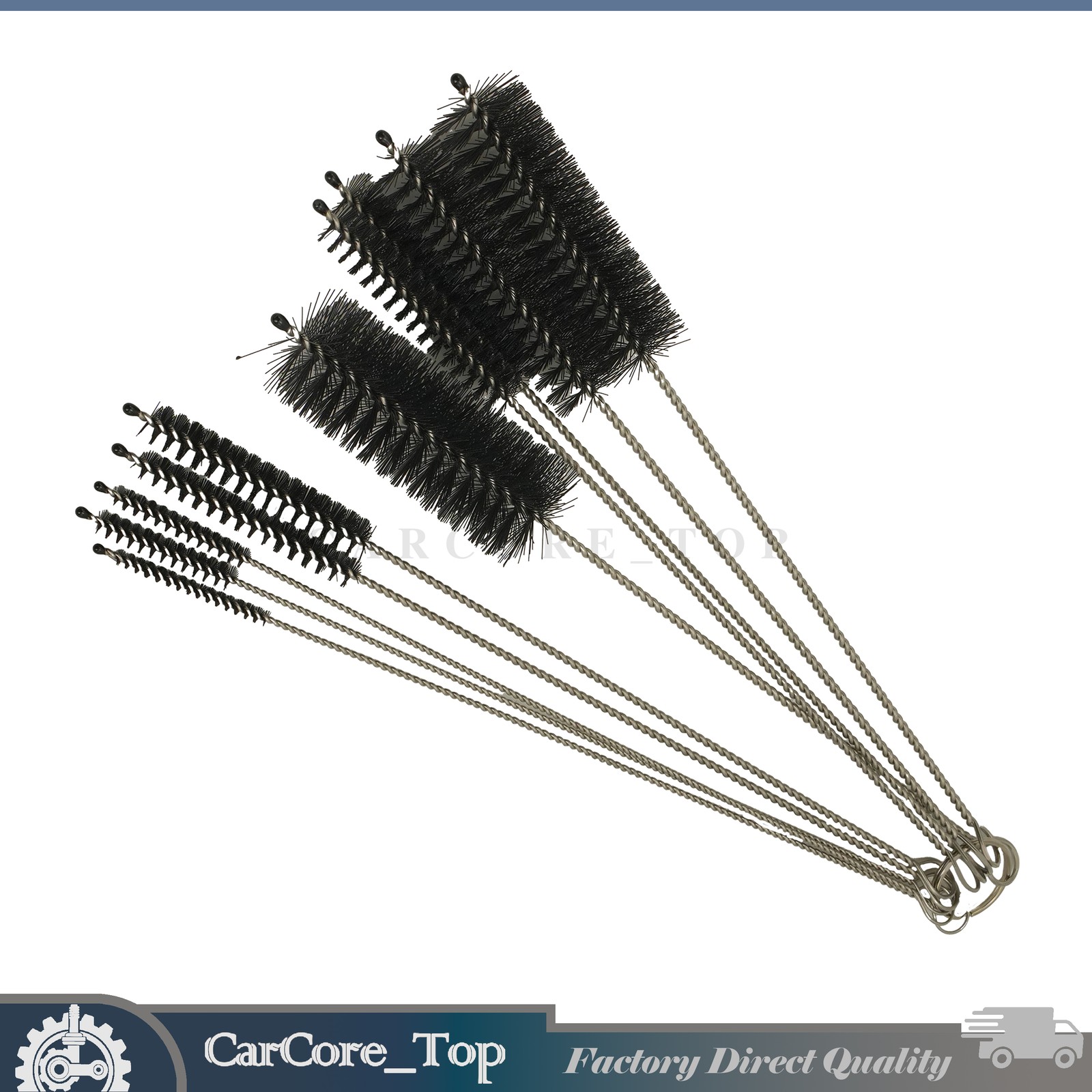 Fit Kitchen Nylon Cleaning Straw Brush Set 10PCS Bottle Tube Pipe Cleaner US