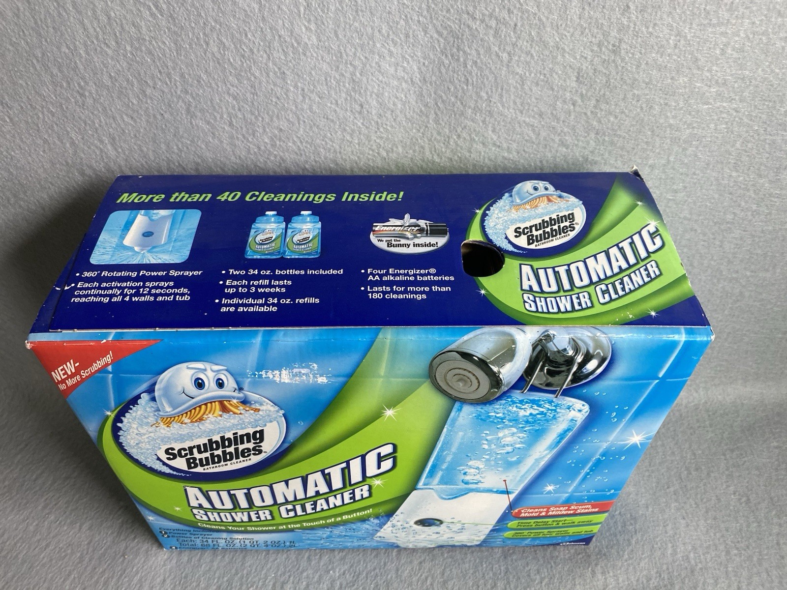 Scrubbing Bubbles Automatic Shower Cleaner Dual Sprayer Starter Kit NEW SEALED