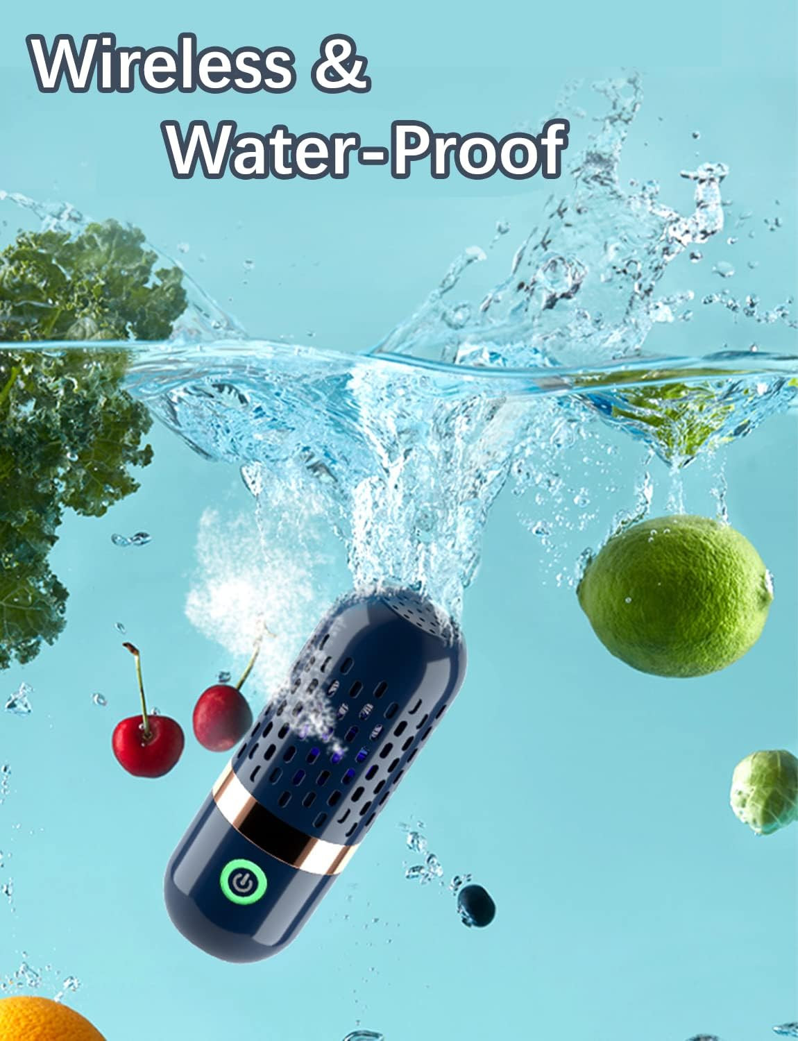 Vegetable and Fruit Cleaner Machine, Purified Water-Proof Fruit Cleaning Device