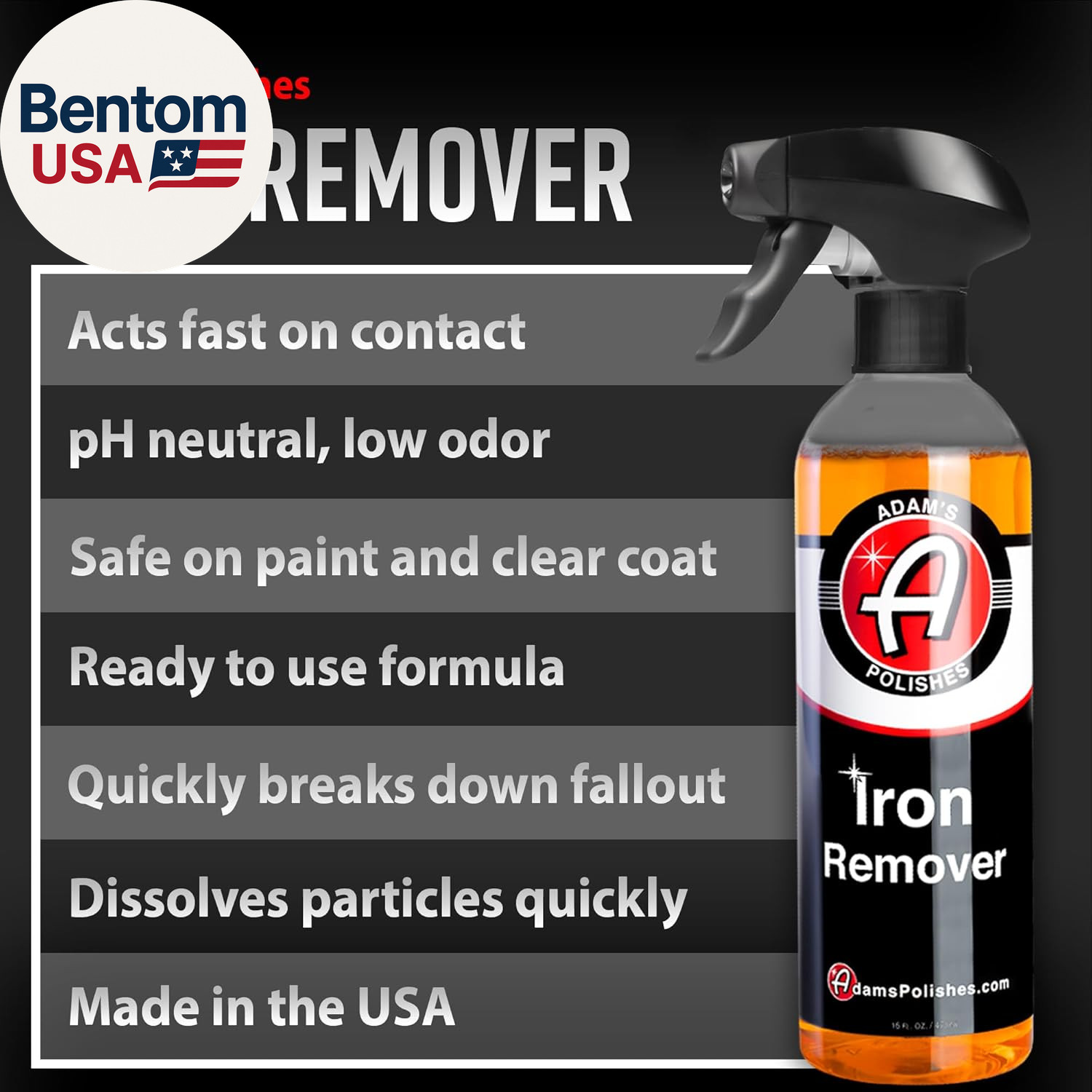 Adam’S Iron Remover (Gallon) – Iron Out Fallout & Stop Rust Remover Spray for Ca