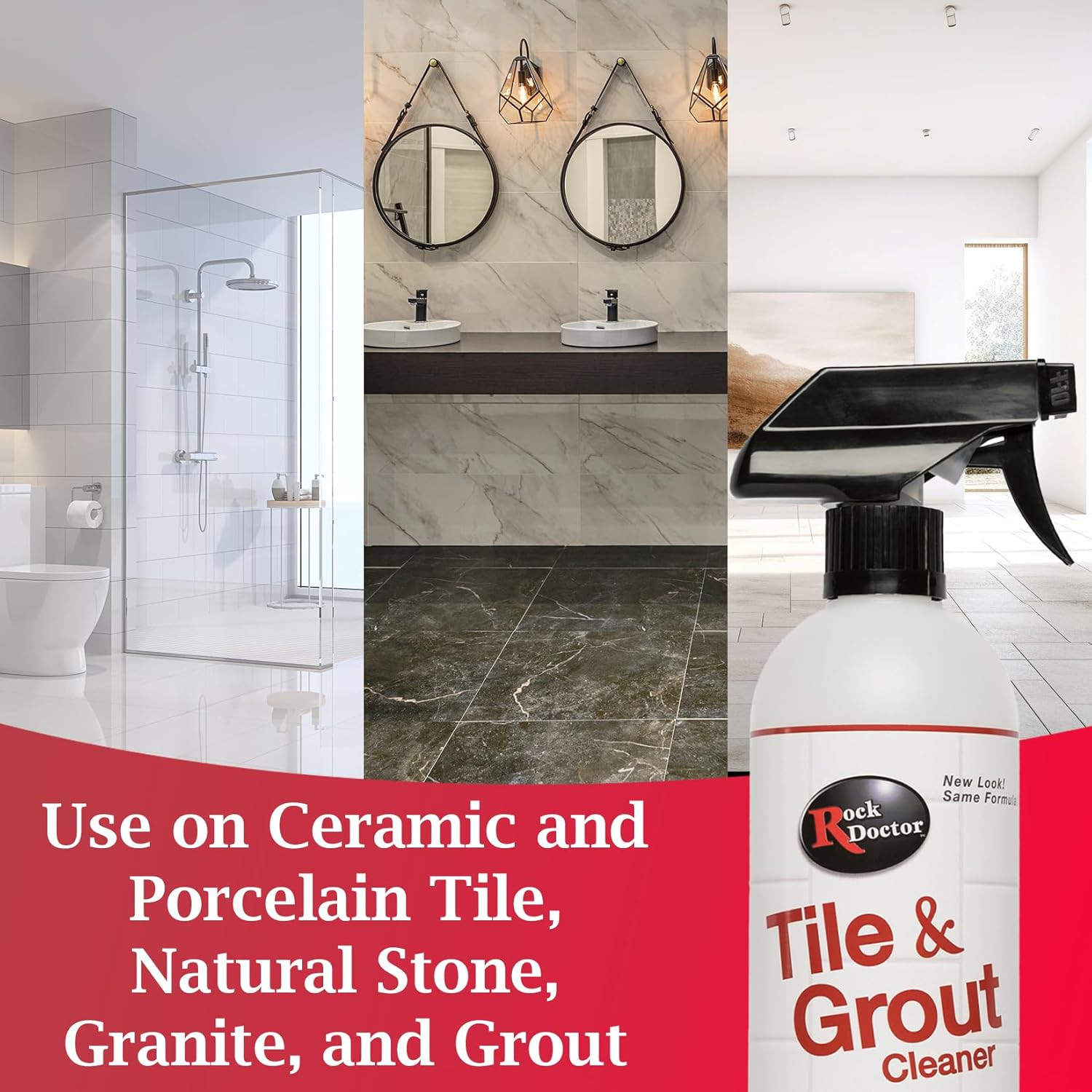 Natural Tile Grout Cleaner Heavy Duty Non-Abrasive