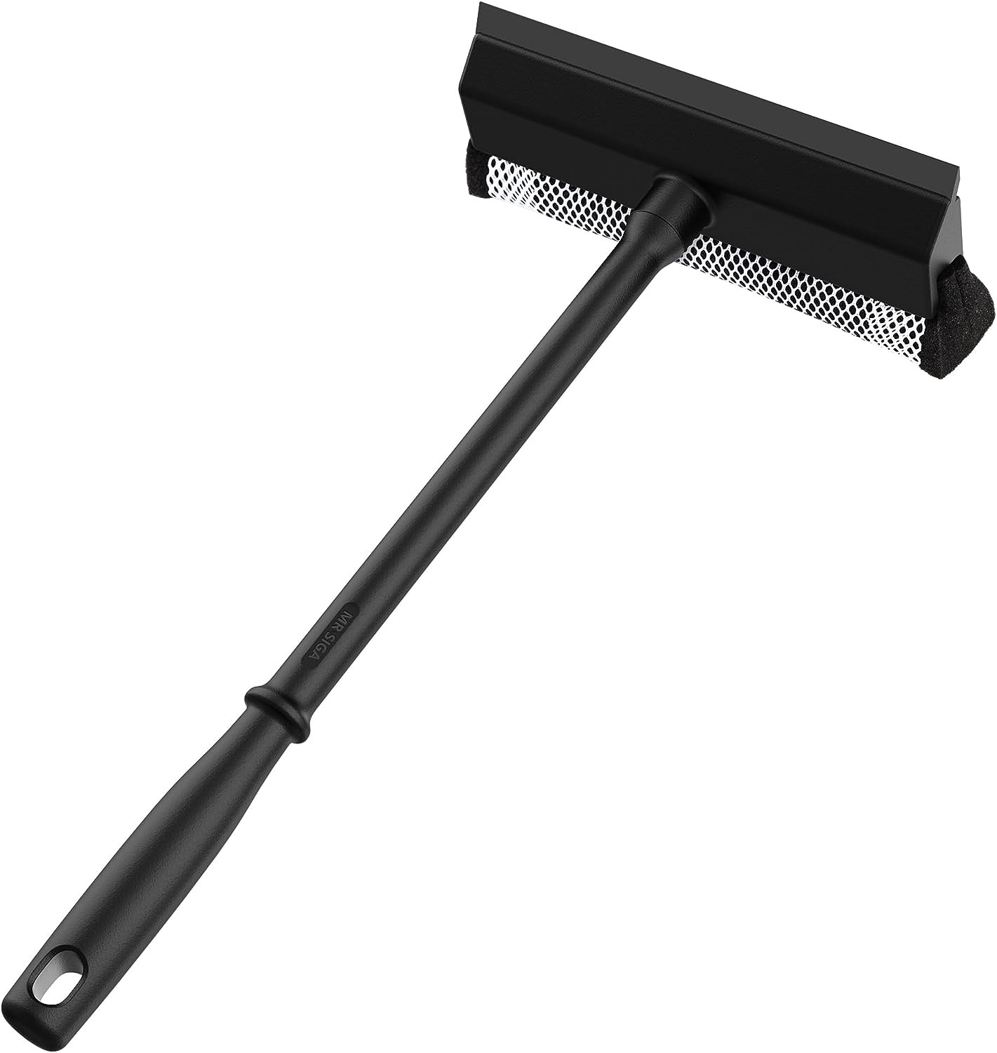 MR.SIGA Professional 2-In-1 Car Window Squeegee and Sponge Scrubber for Cleaning