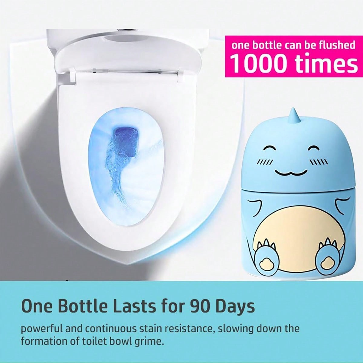 Magic Toilet Cleaning Bottle,Cute Dinosaur-Shaped Toilet Bowl Cleaner Bottles 🔥