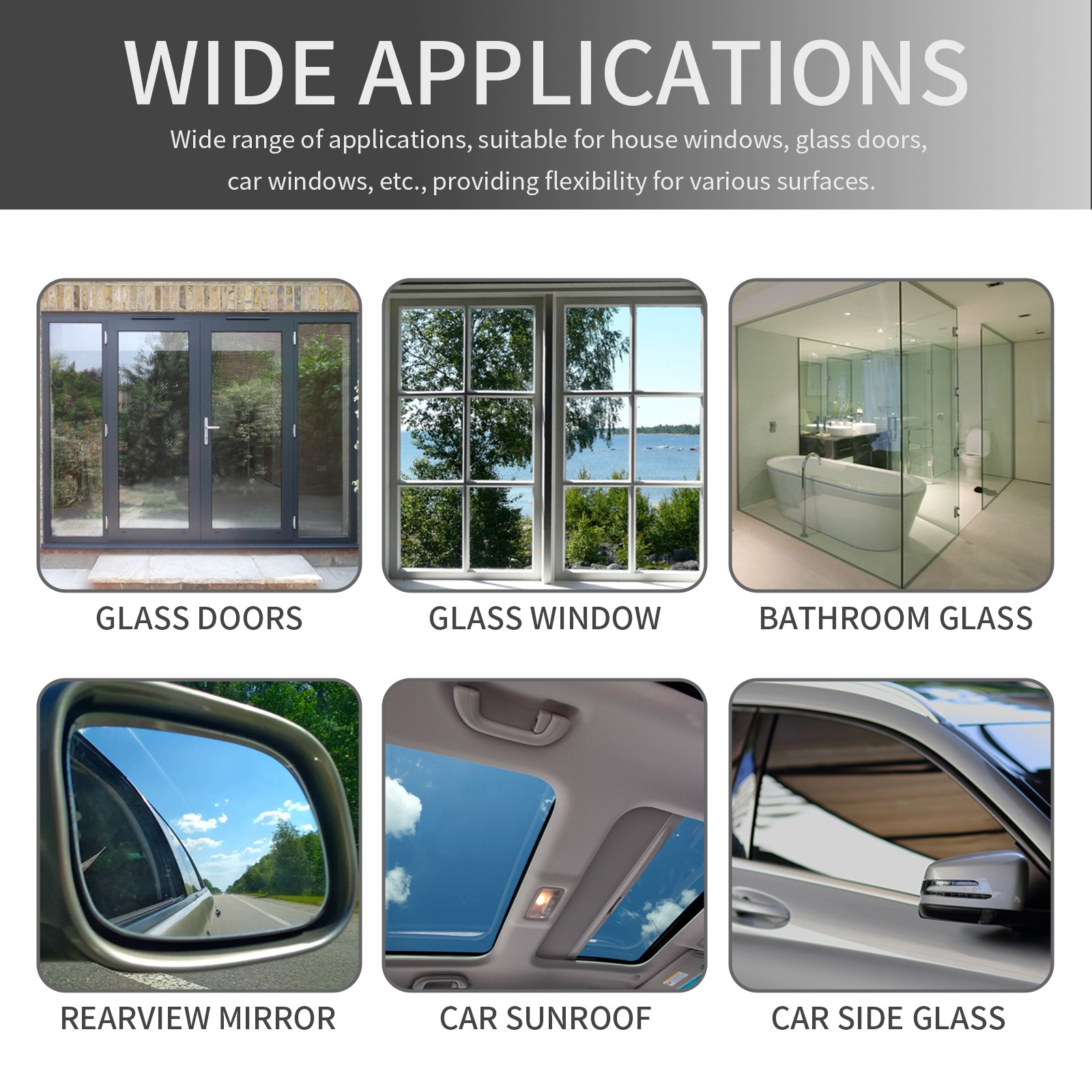 One Way Mirror Spray Car Window Privacy Glass Coating DIY Reflective