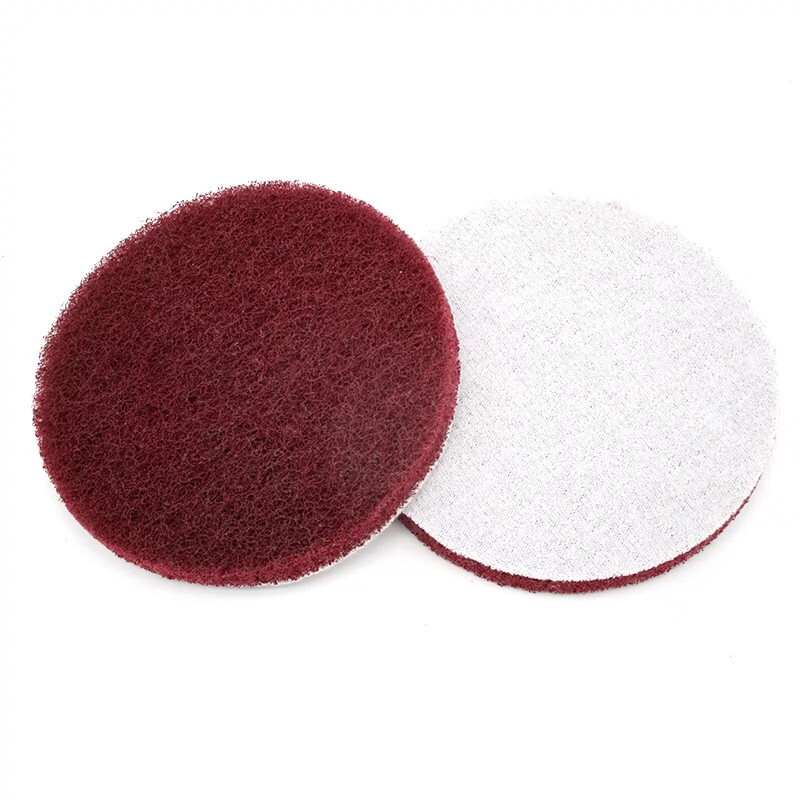 5 Inch 125mm Round Flocking Scouring Pad Cleaning Cloth Sanding Disc 240#-1500#