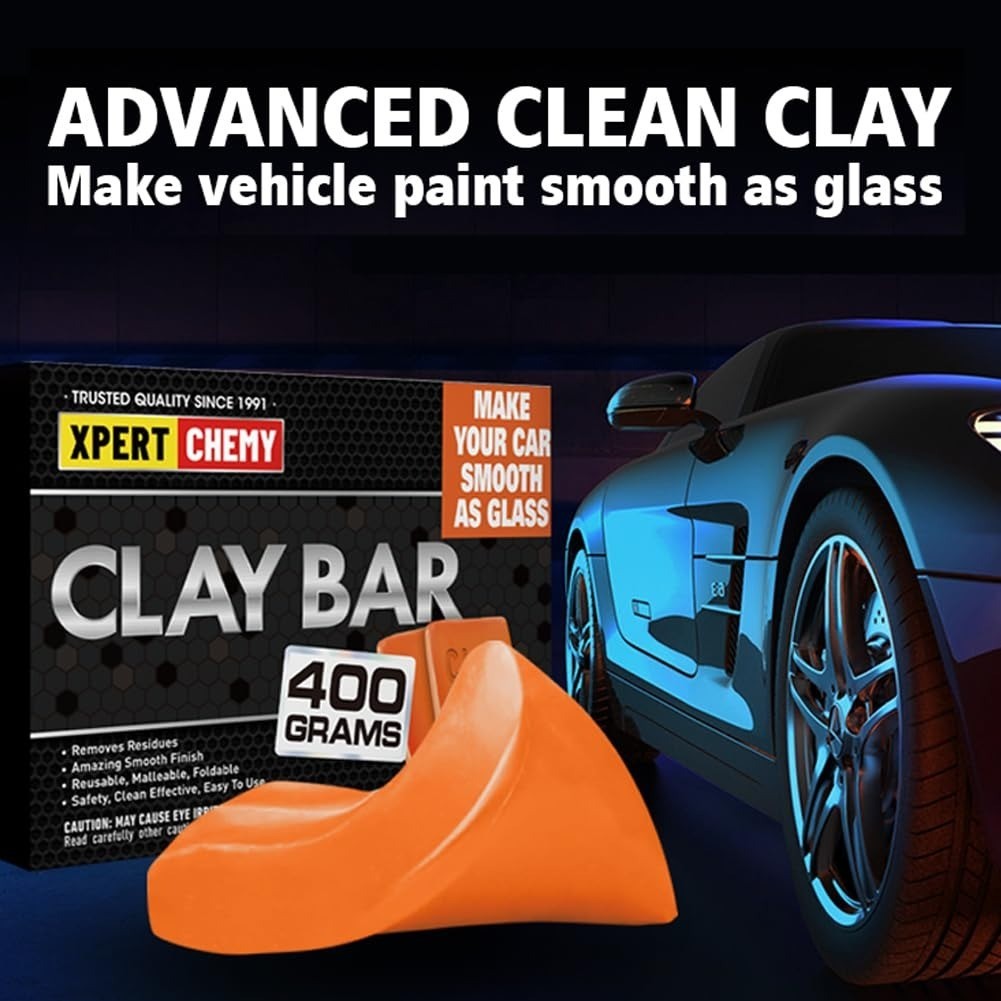 XPERTCHEMY Car Clay Bar Cleaner Kit – 4 Pack 400g No Scratch