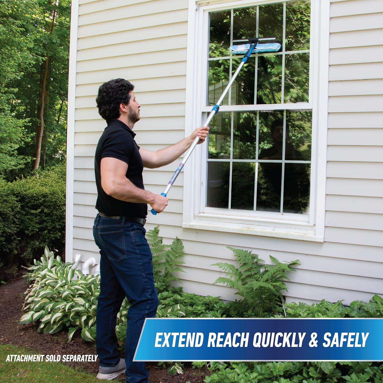 Professional Connect & Clean 3’-6’ Aluminum Telescopic Extension Pole with Locki