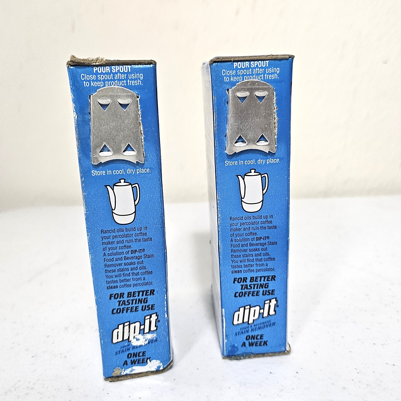(2) Dip-It Food And Beverage Stain Remover – Soft Powder (NOT HARDENED) NEW