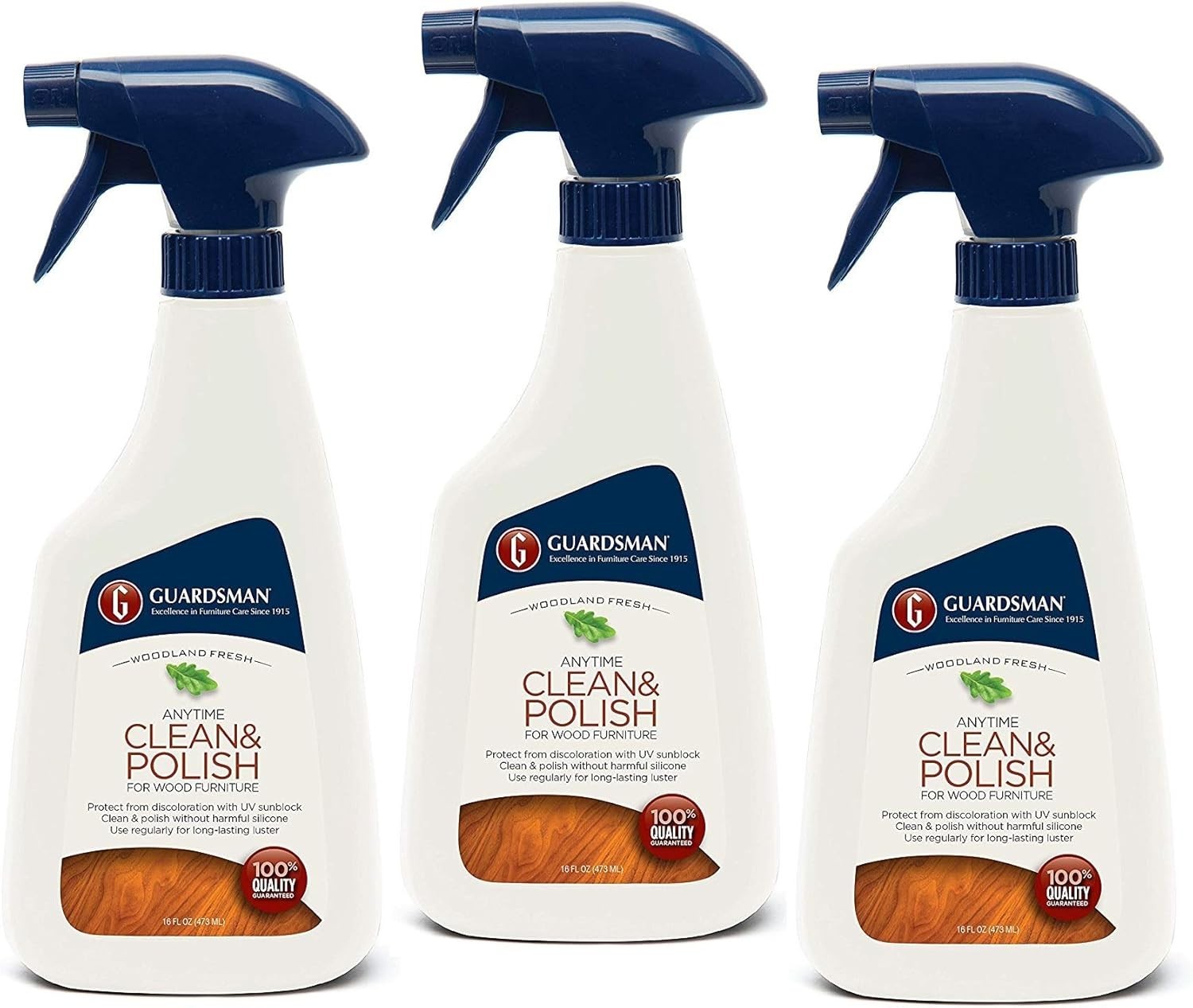 Revitalizing Wood Polish & Cleaner in Fresh Woodland Scent – 16oz Spray, 3 Pack