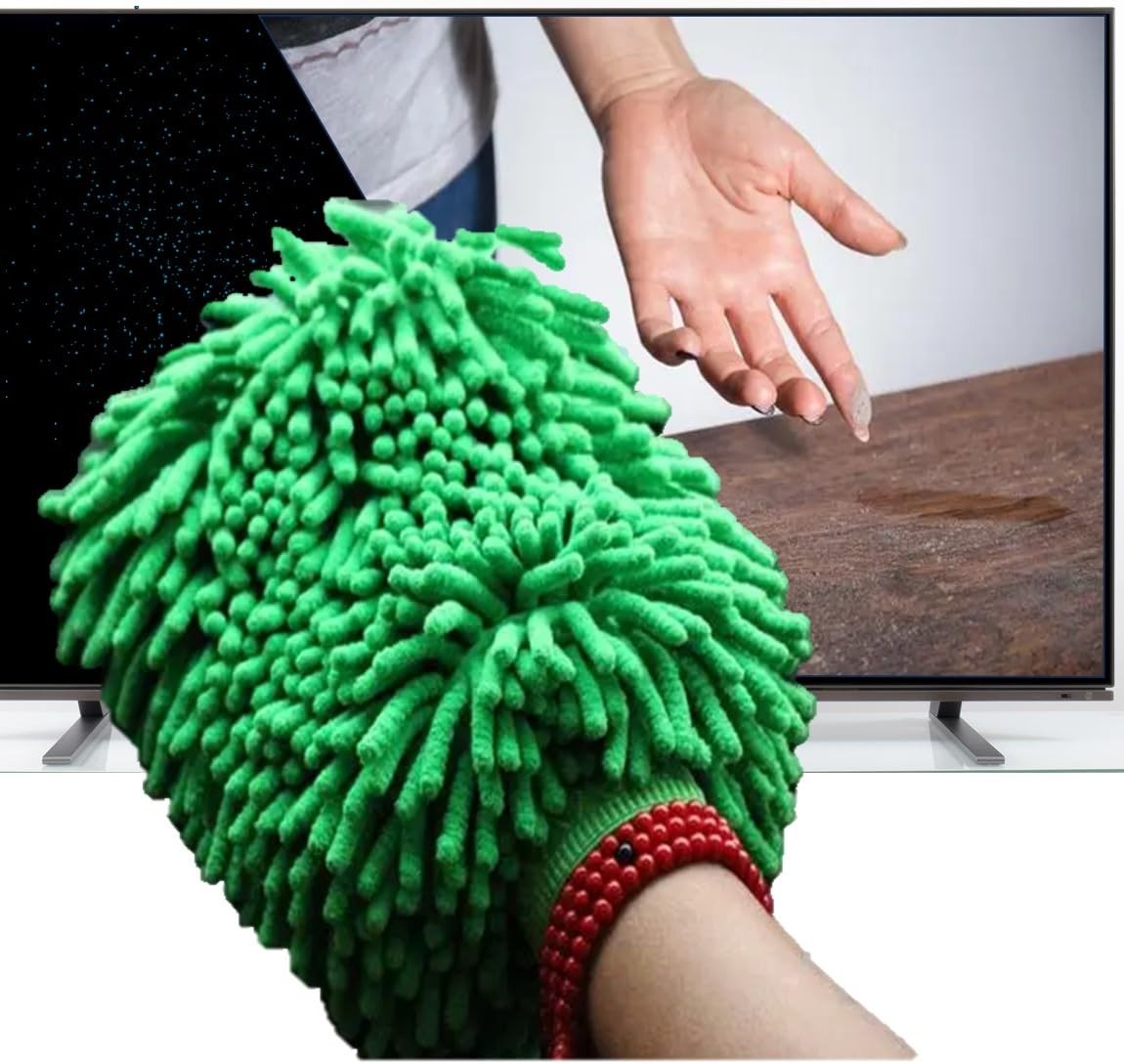 Dusting Cloths Mitt Modified Chenille Dust Wipes A Nodust Fly Duster For Sensiti