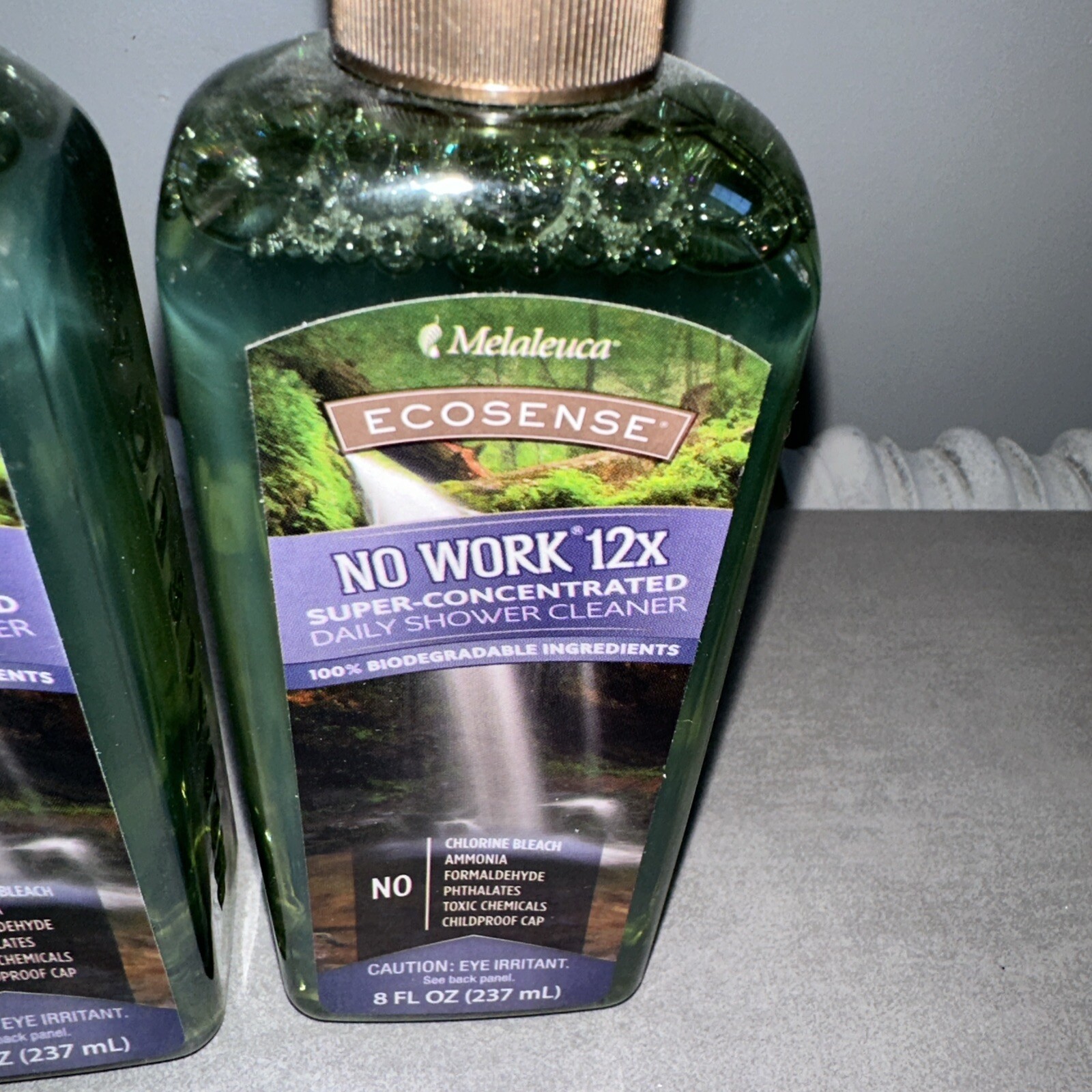 2- 8 Oz bottles Melaleuca Eco Sense , Shower Cleaner 12x , Super Concentrated