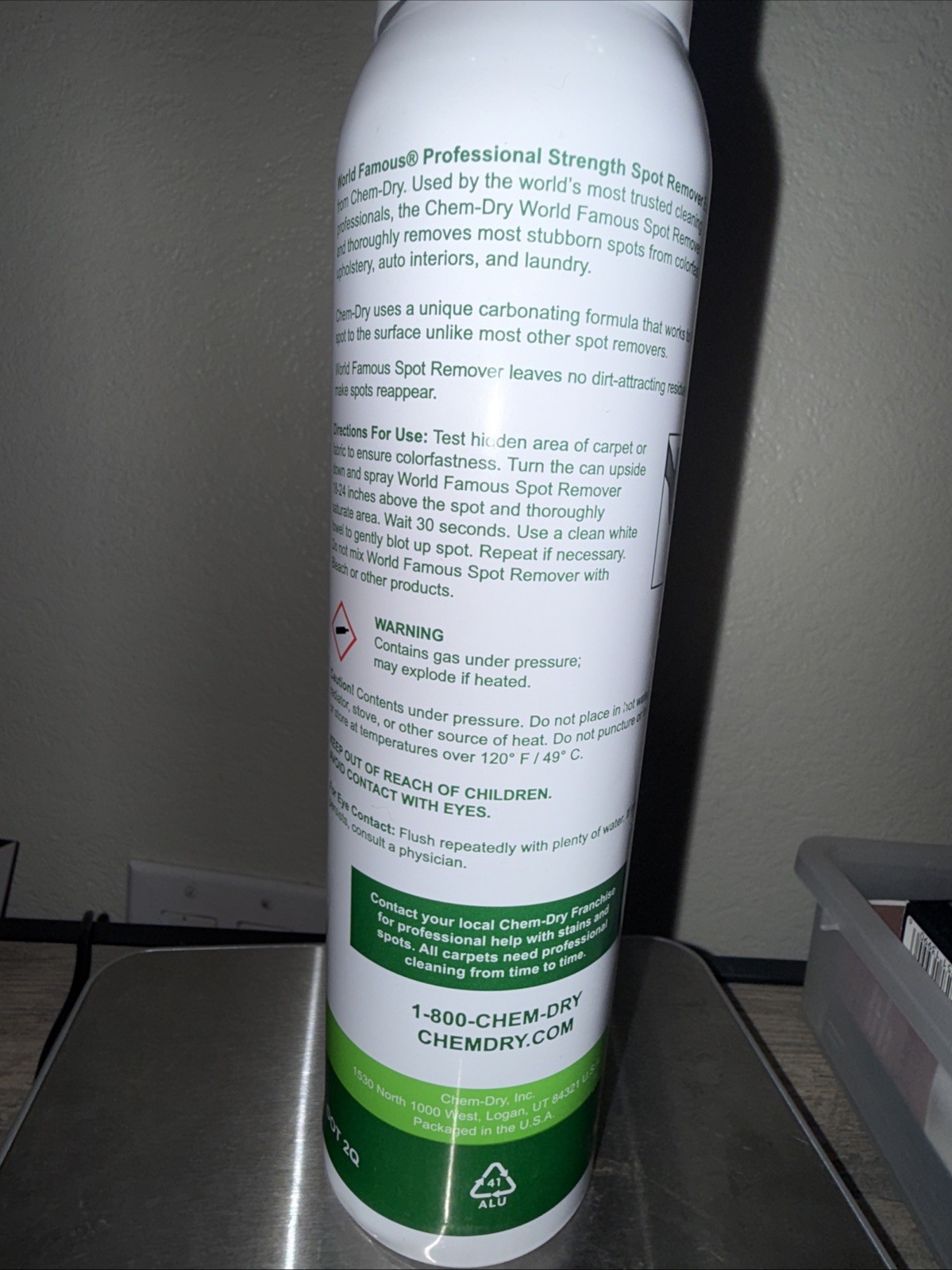 Chem-Dry Spot Remover 20 oz Professional Strength Spray Near Full